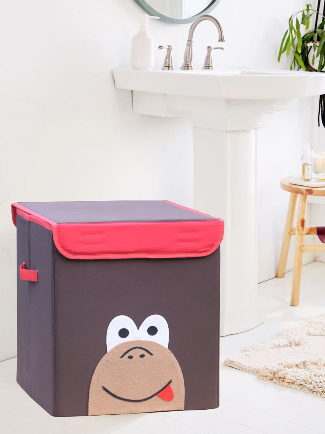 

Kids Clan Brown Monkey Large Storage Laundry Box With Removable Lid