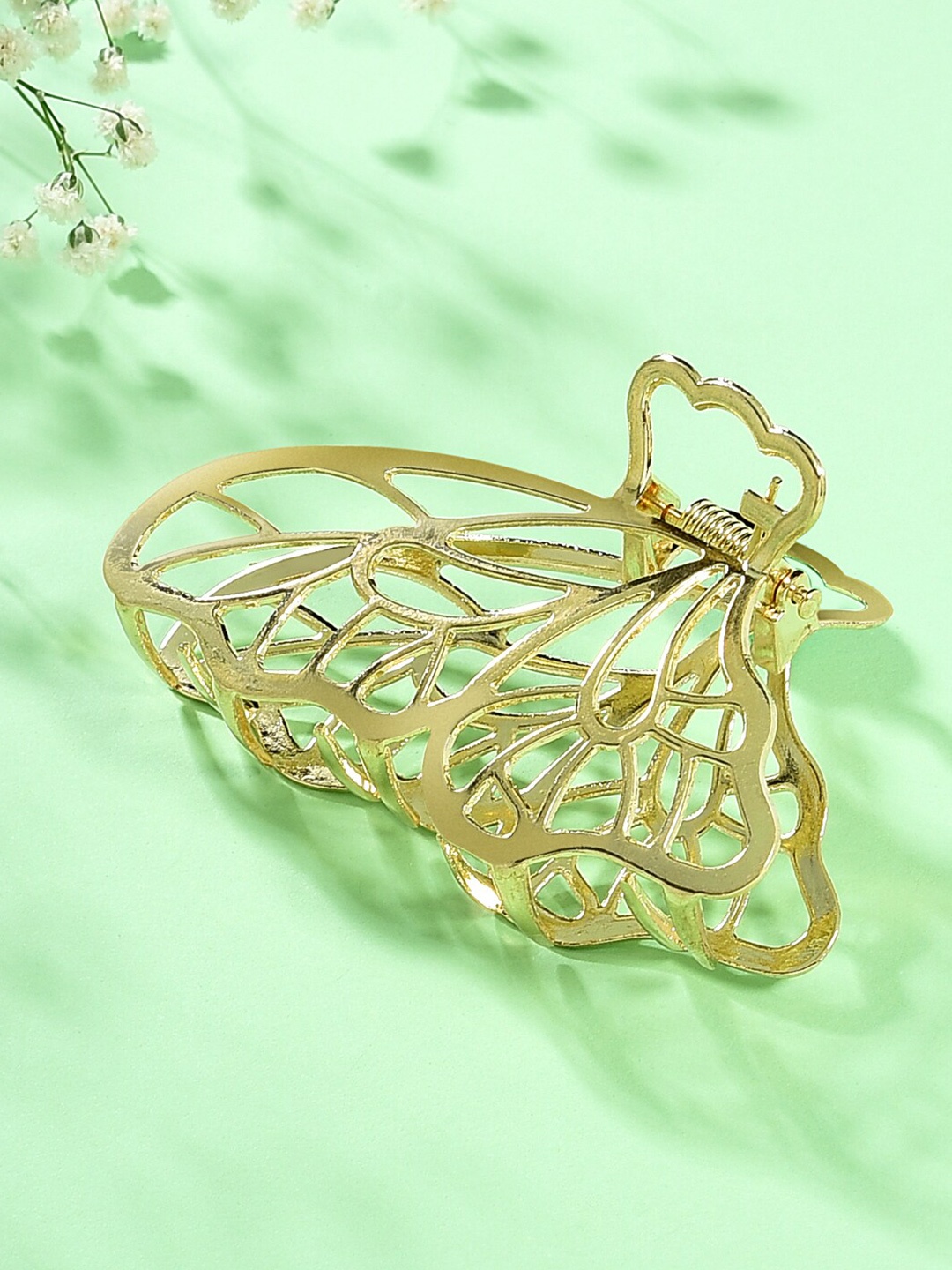 

ToniQ Women Gold Toned Butterfly Claw Clip
