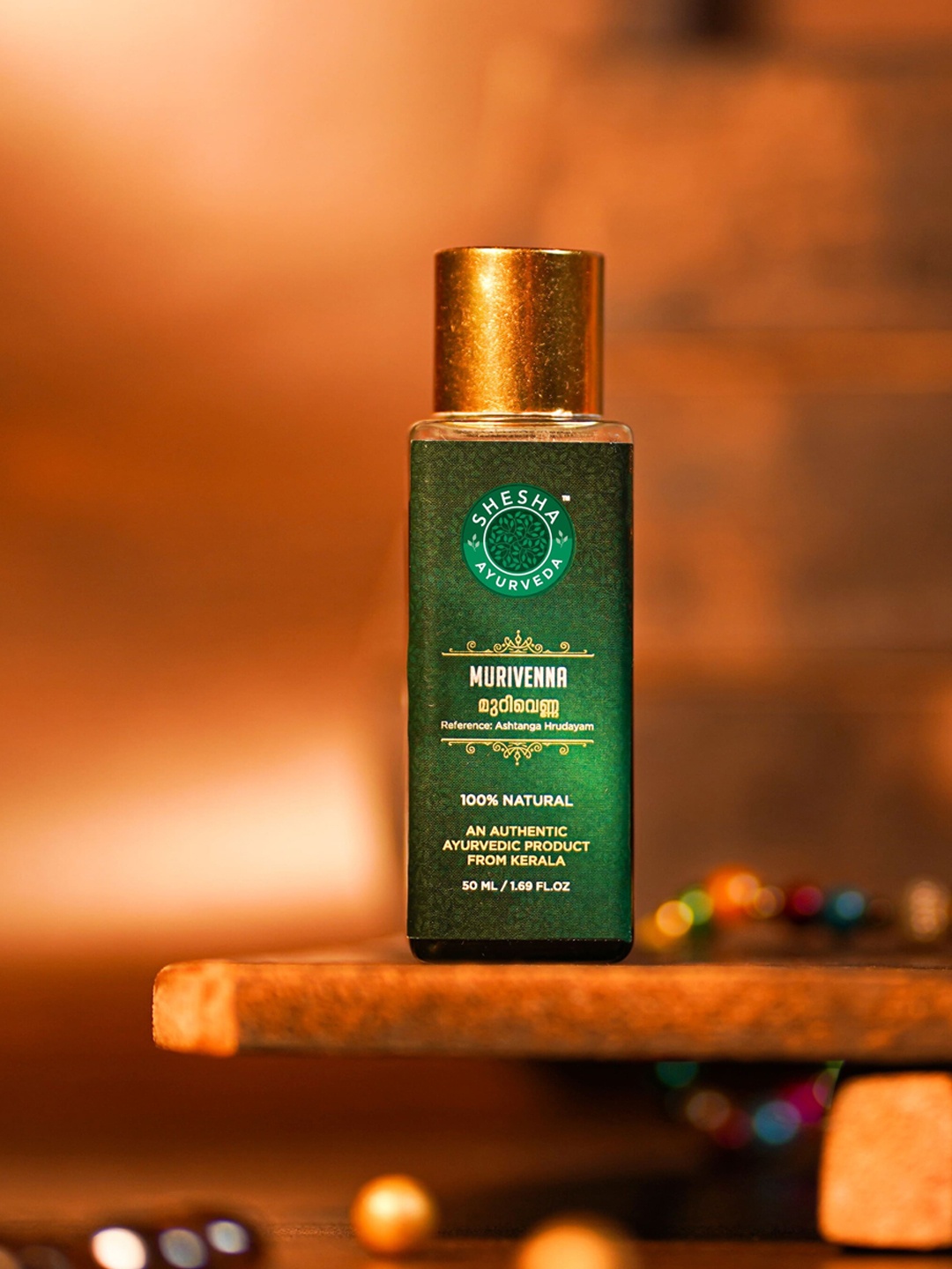 

SHESHA AYURVEDA Murivenna 100% Natural Pain Relief Oil 50 ml, Green