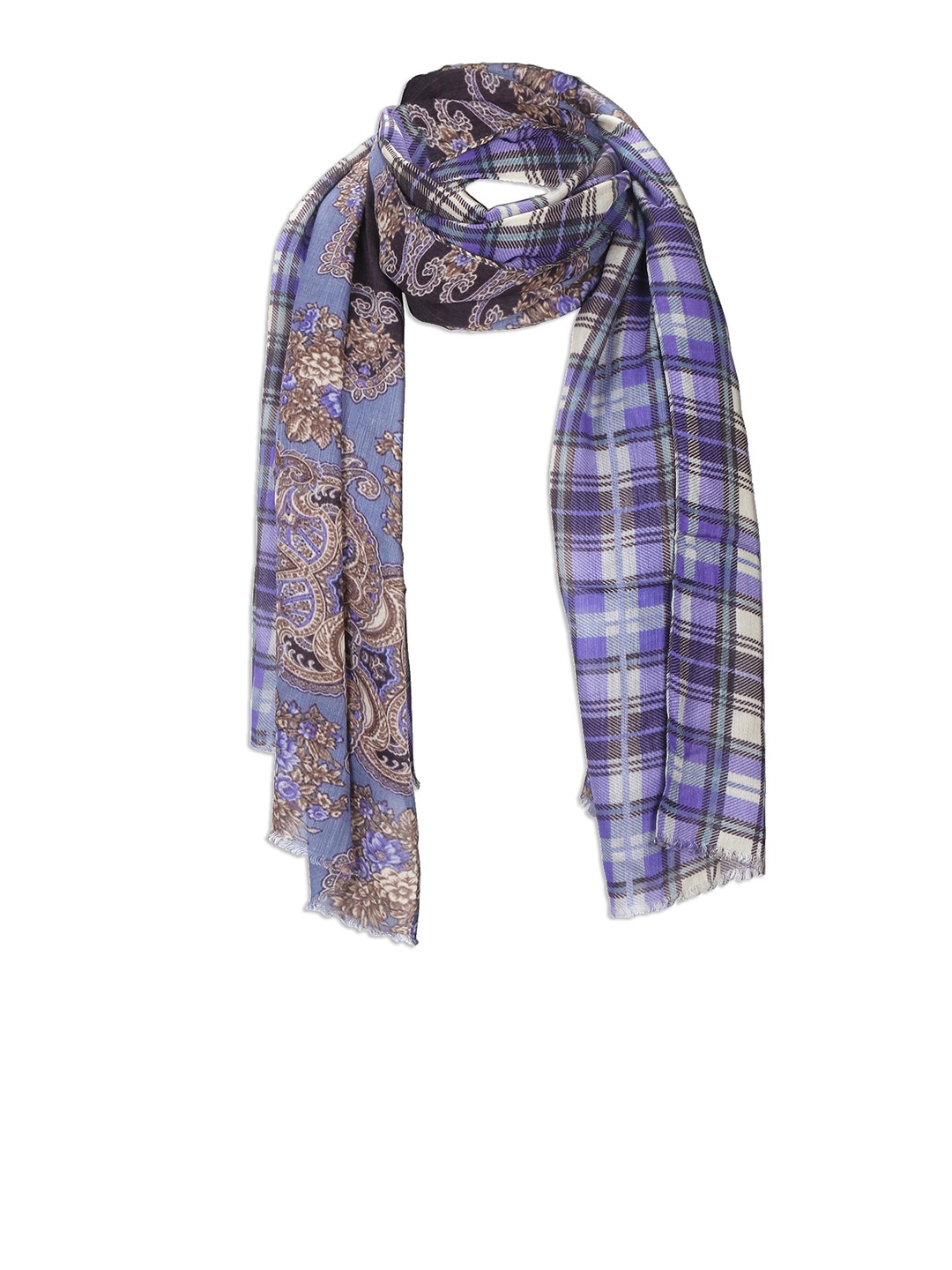 

Cloth Haus India Women Blue & White Printed Scarf
