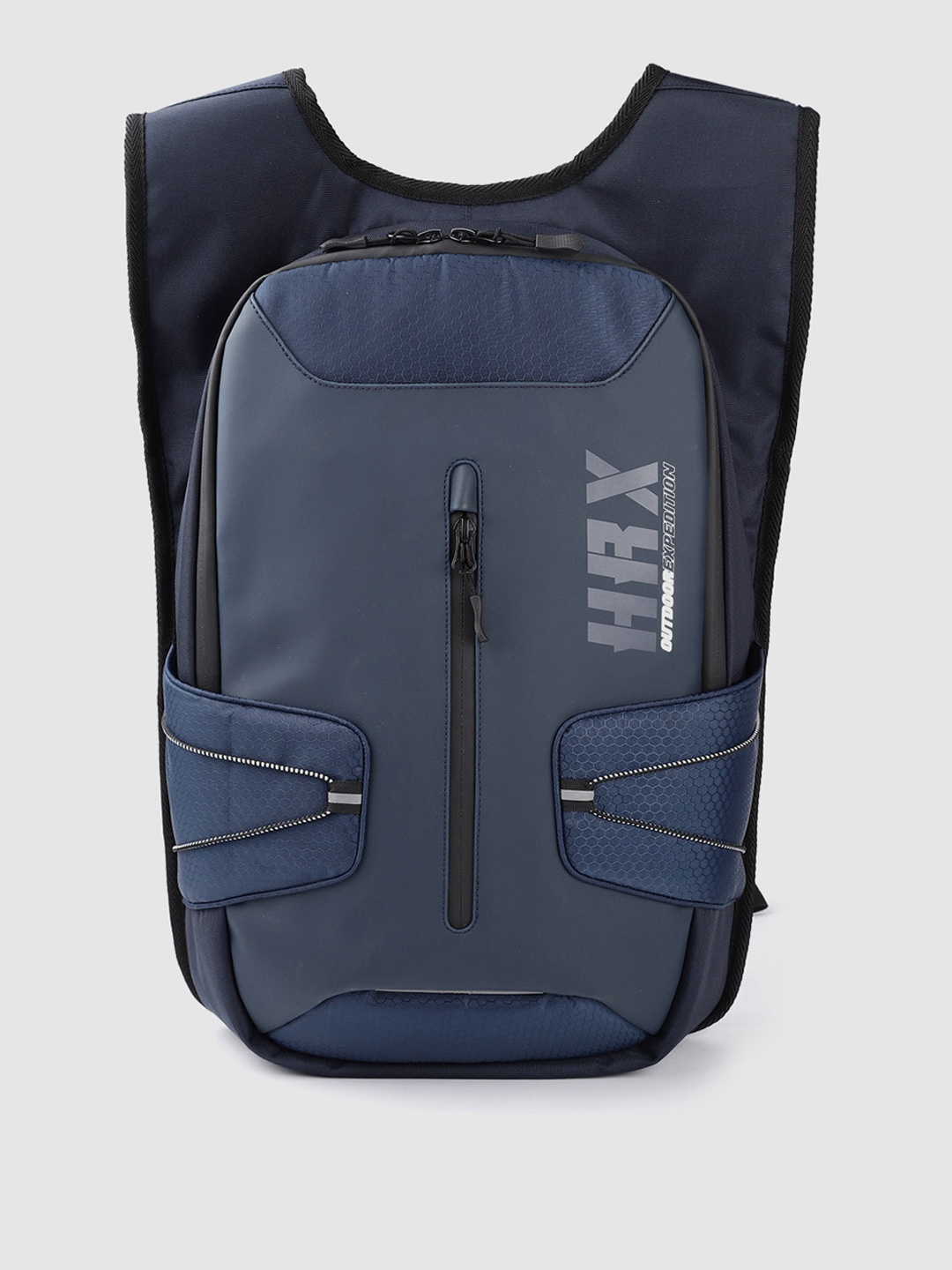 

HRX by Hrithik Roshan Unisex Navy Blue Brand Logo Print Backpack 14.2 L