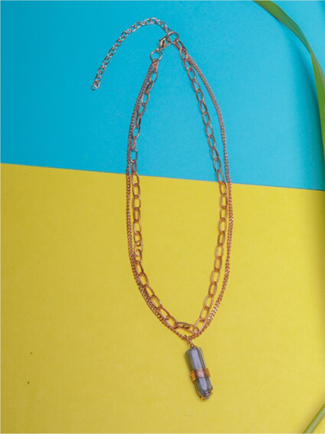 

DIVA WALK Rose Gold-Plated Brass Layered Necklace