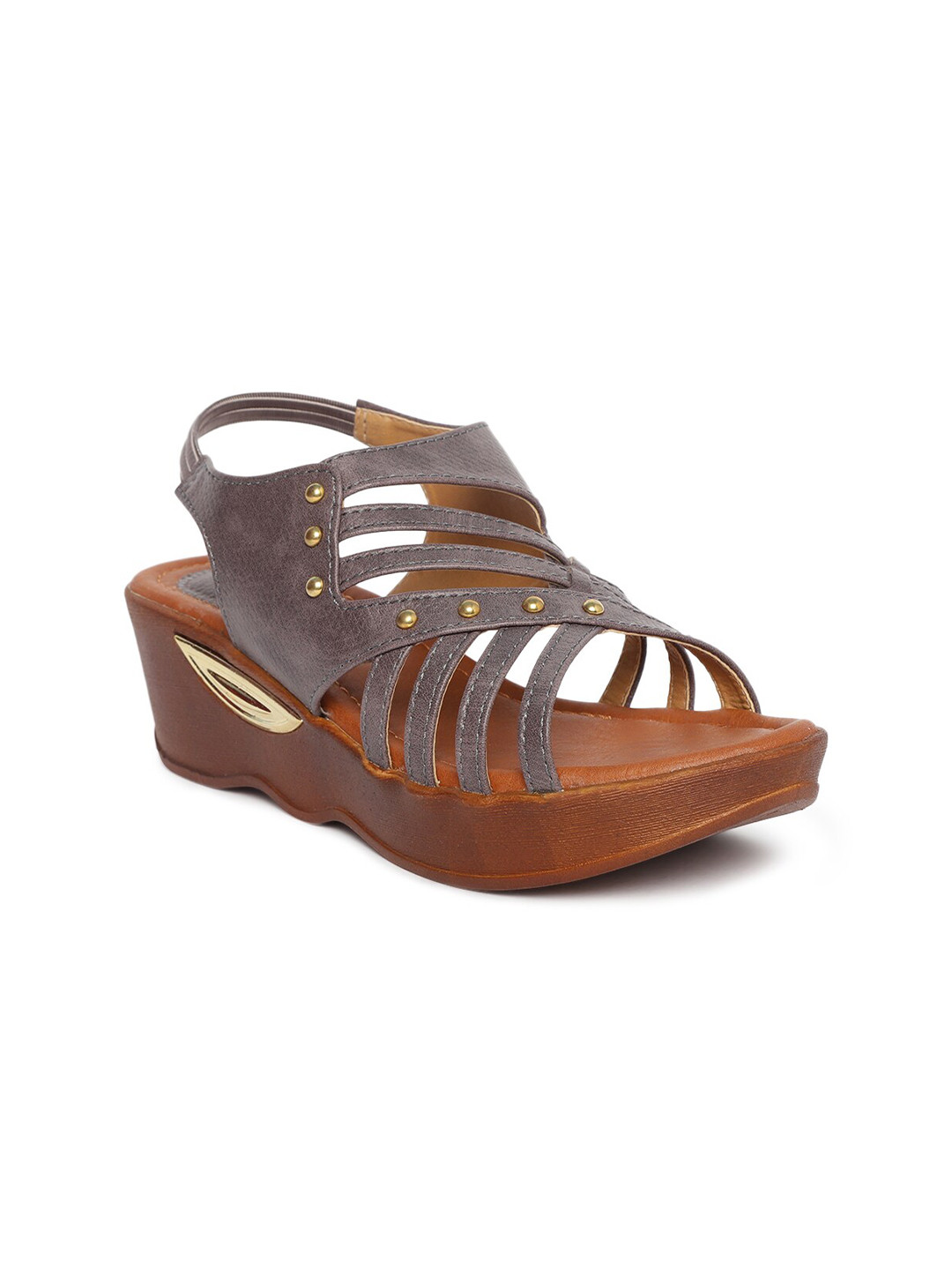 

EVERLY Women Grey Wedges Sandals