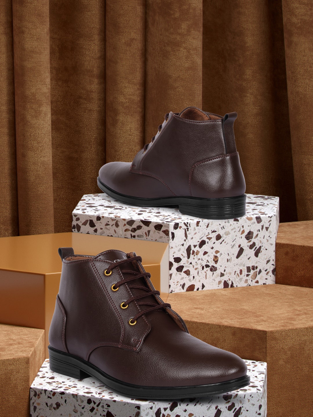 

Longwalk Men Brown Solid Formal Boots