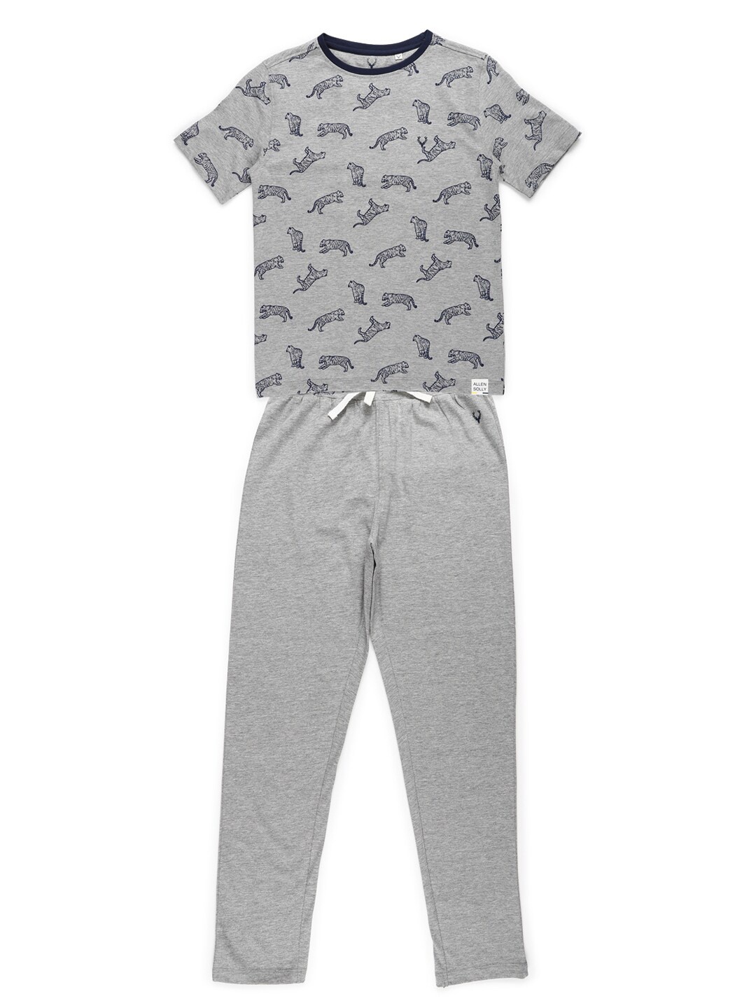 

Allen Solly Junior Boys Grey Printed Night Suit