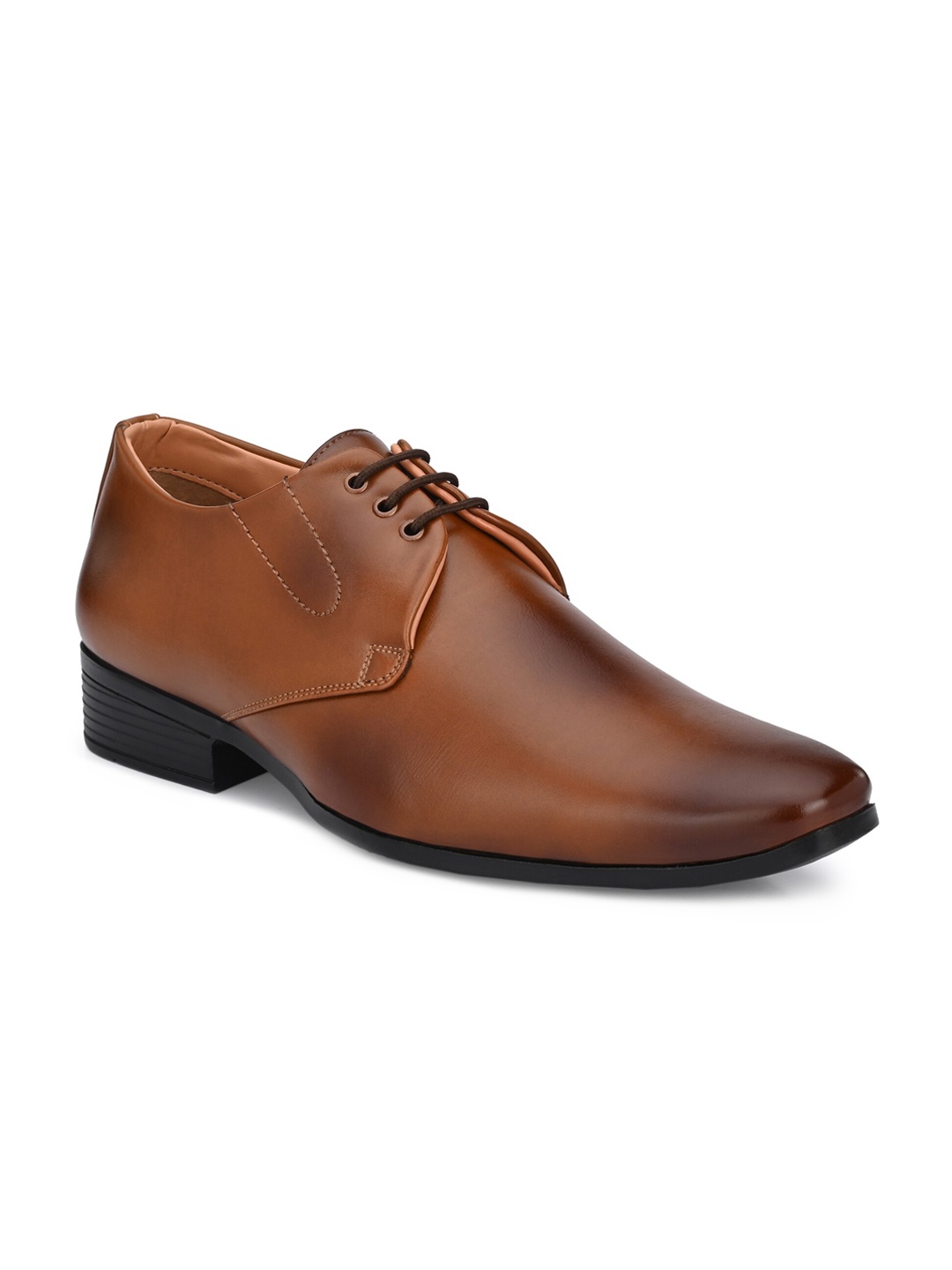 

Absolutee Shoes Men Tan Brown Solid Formal Derbys
