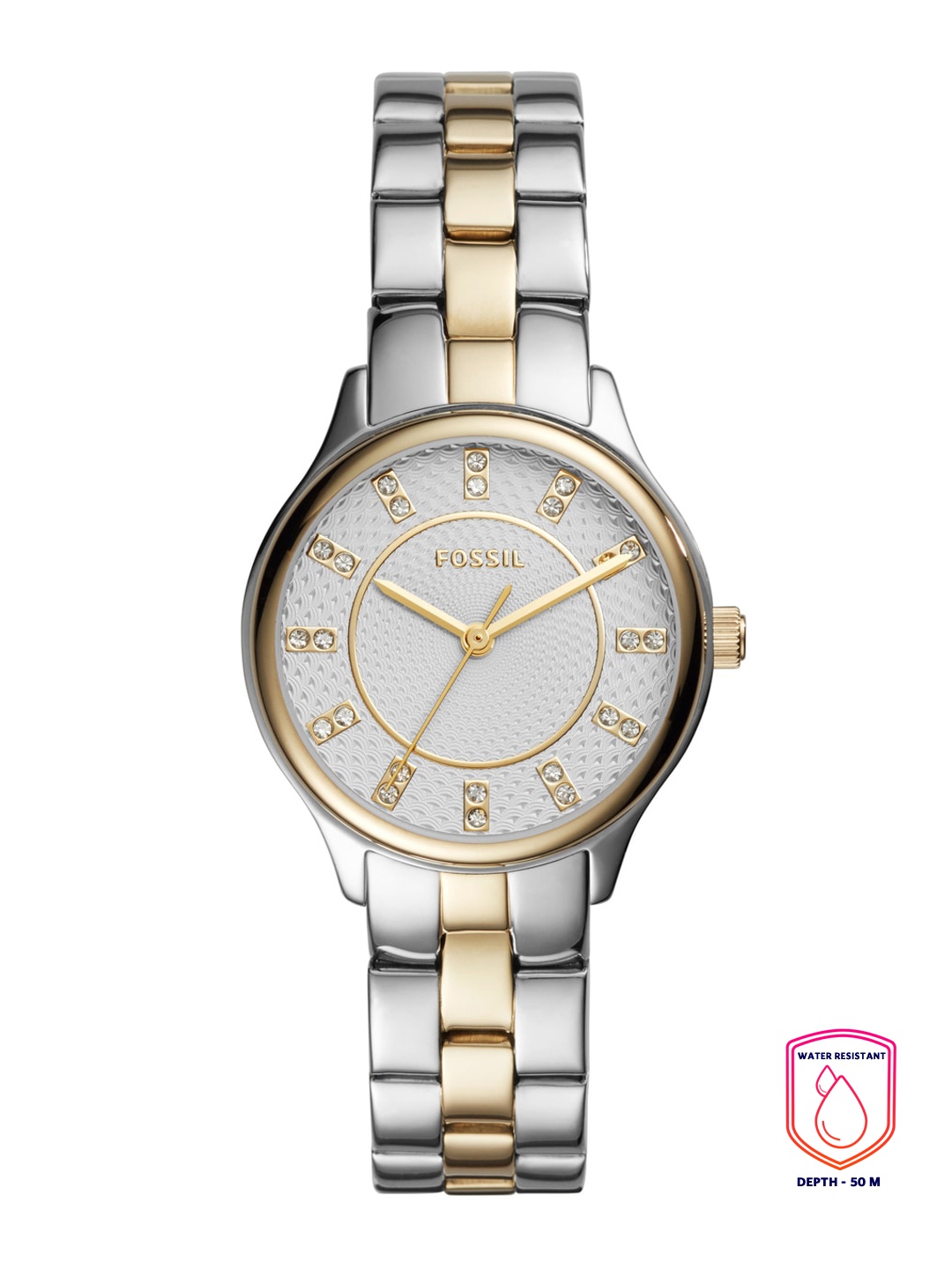 

Fossil Women Silver-Toned Dial & Multicoloured Stainless Steel Analogue Watch BQ1574I