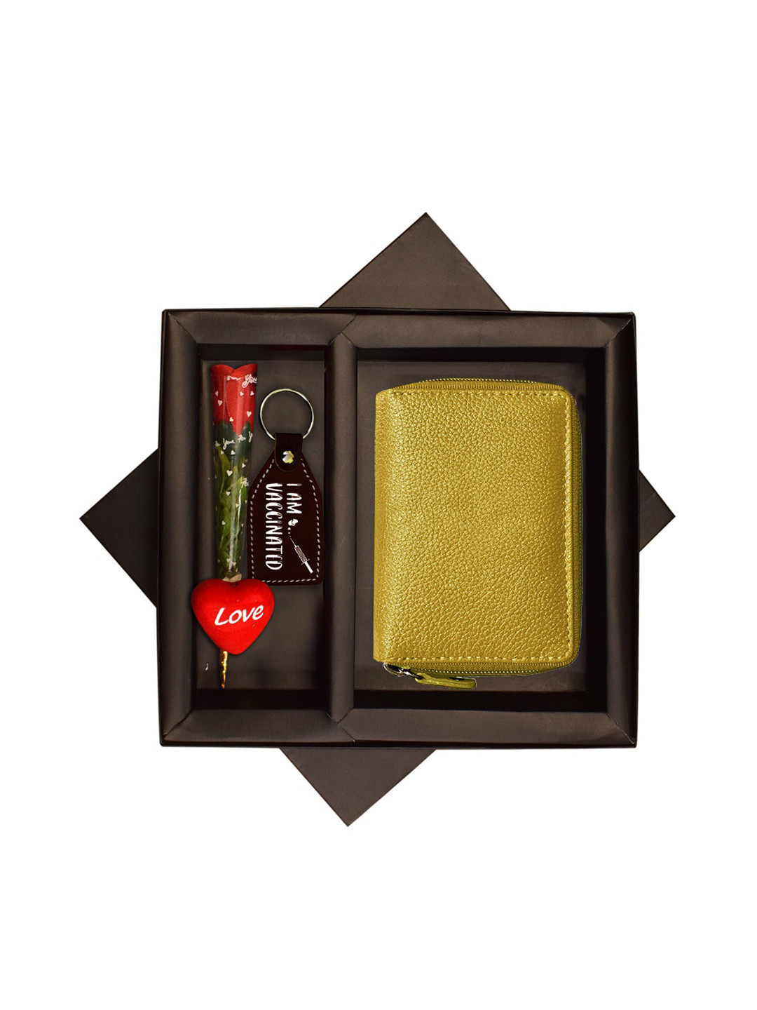 

ABYS Yellow Genuine Leather Accessory Gift Set
