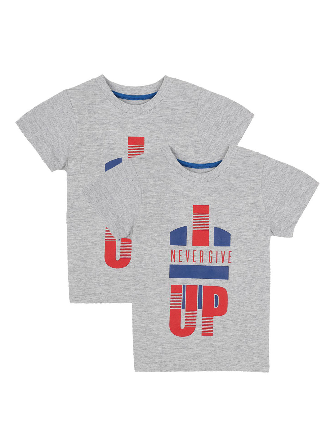 

PROTEENS Boys Pack Of 2 Printed T-shirt, Grey