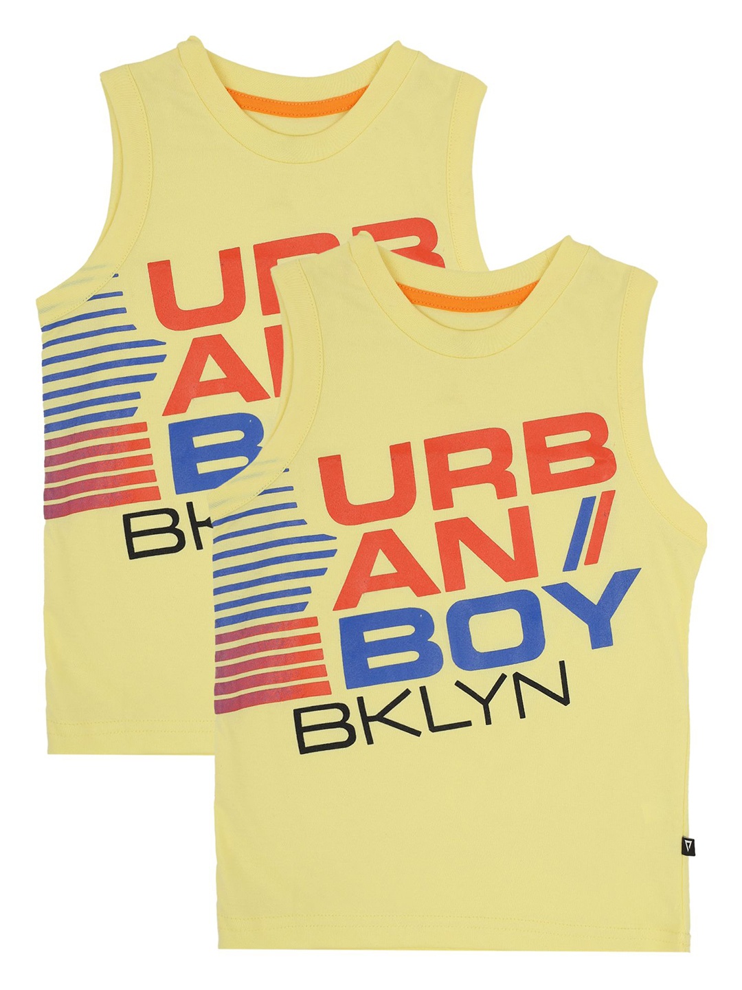 

PROTEENS Boys Pack Of 2 Cotton T-shirts, Yellow