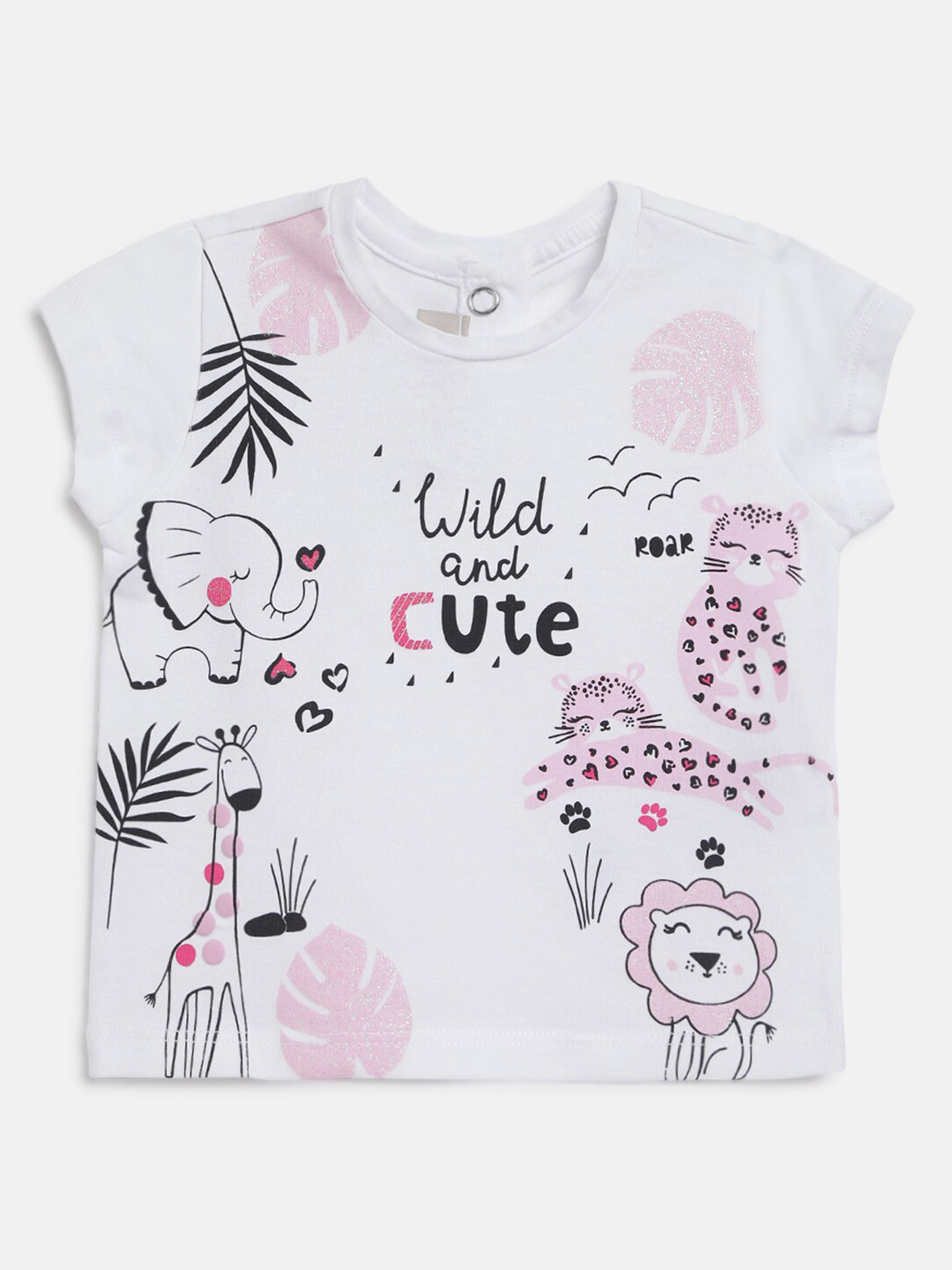 

Chicco Girls White Printed T-shirt
