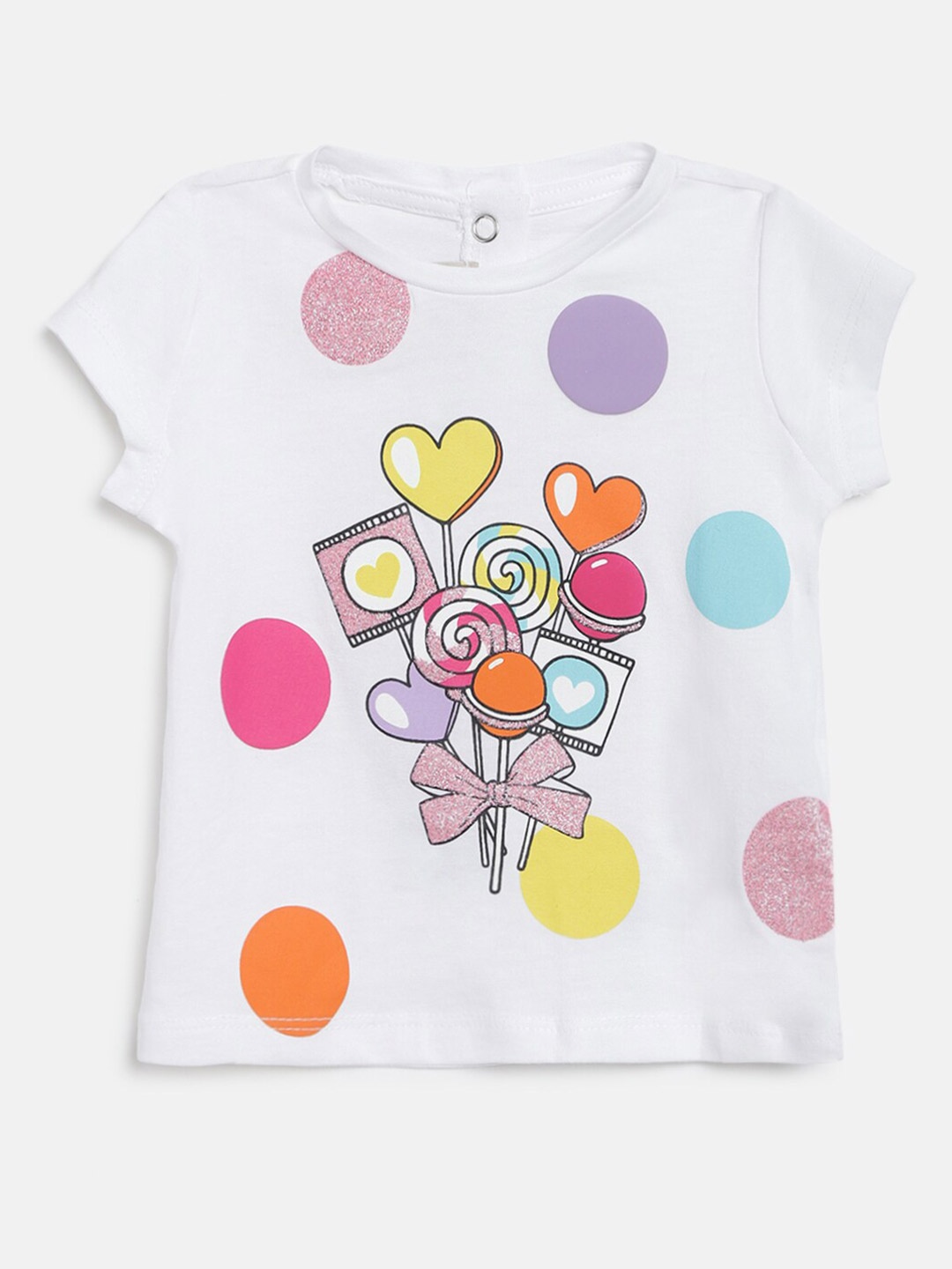 

Chicco Girls White Printed T-shirt