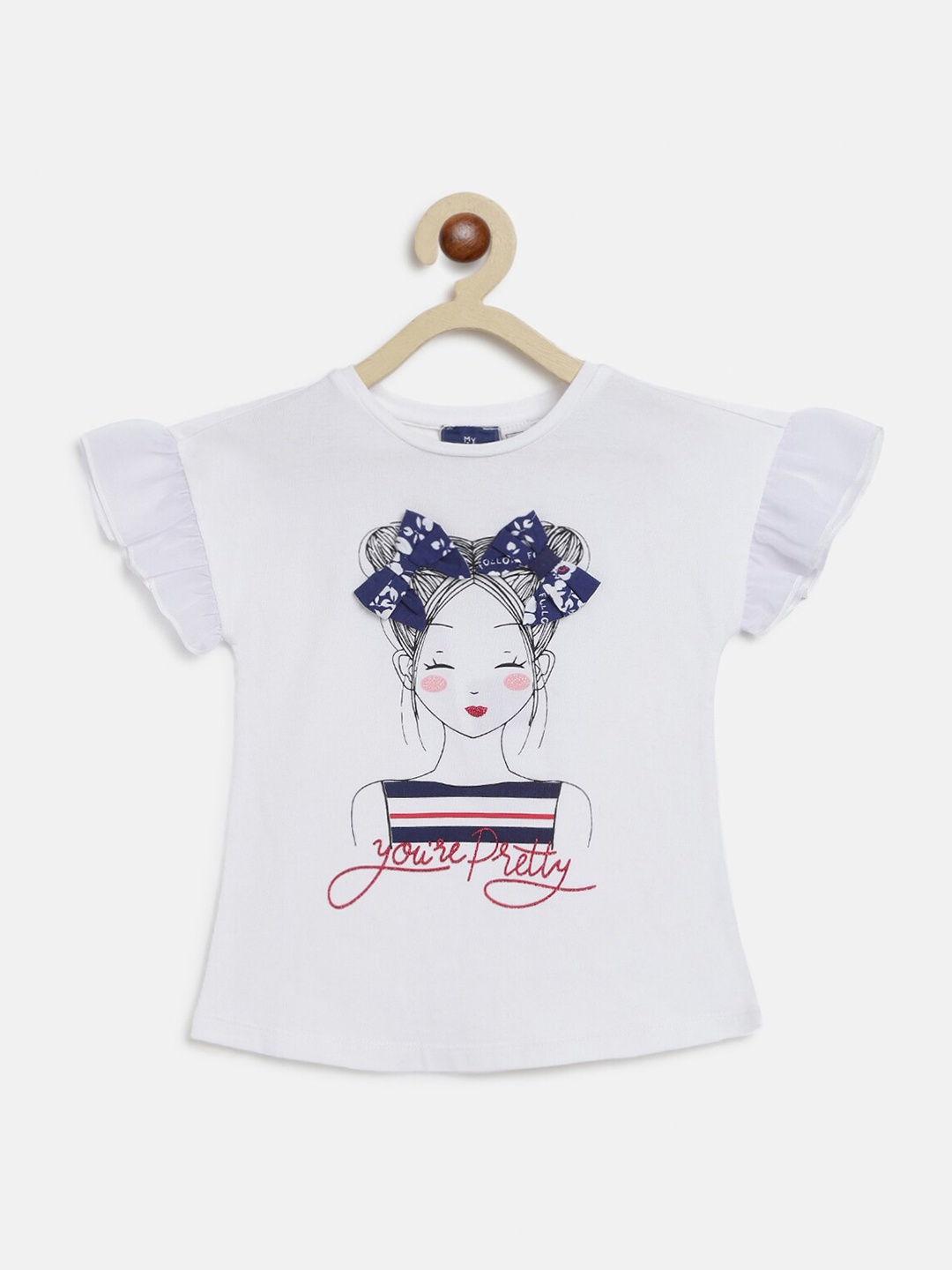 

Chicco Girls White Printed T-shirt