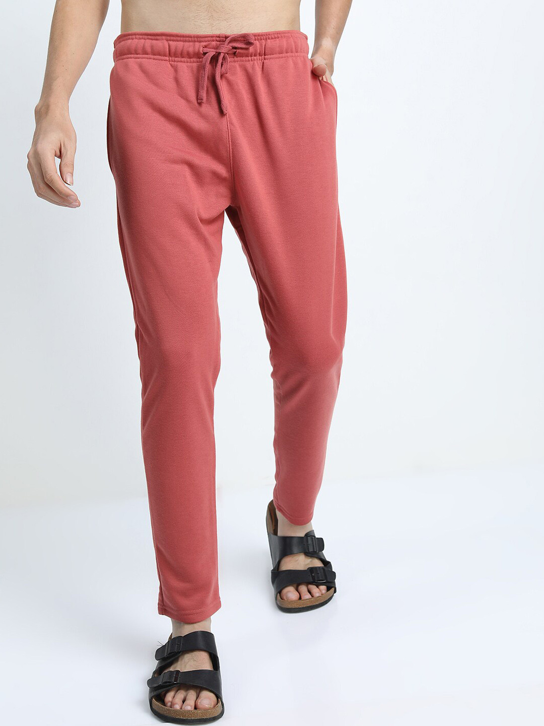 

HIGHLANDER Men Red Solid Track Pants