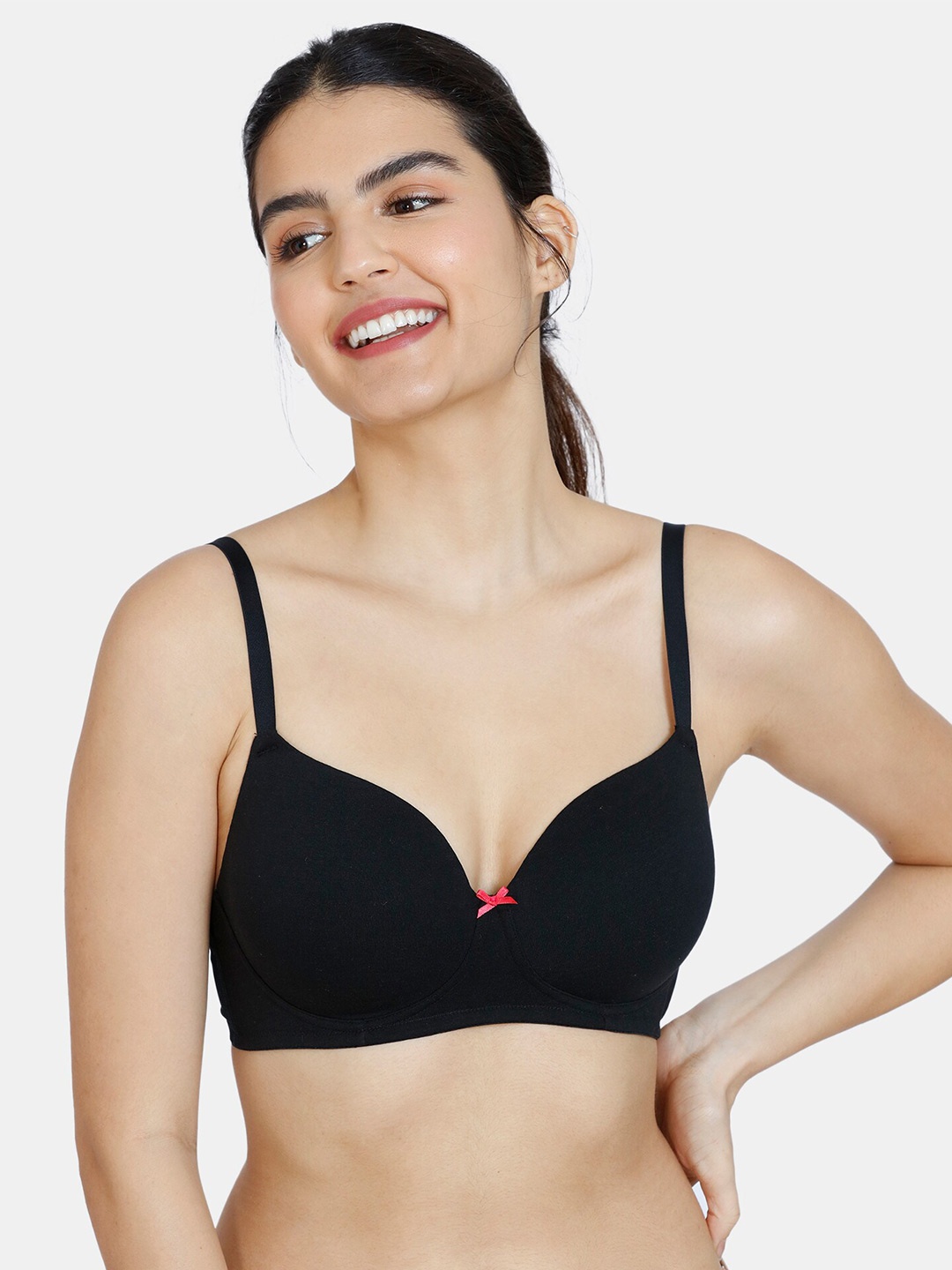 

Zivame Black Lightly Padded Bra