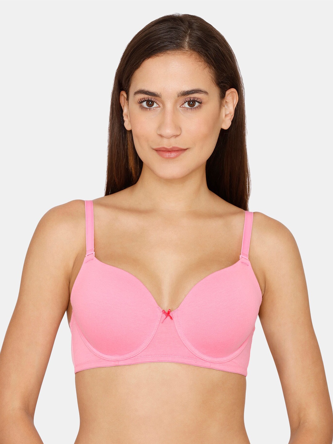 

Zivame Pink Bra Lightly Padded