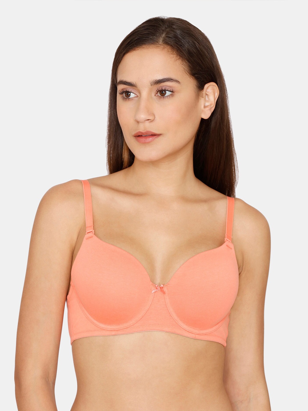 

Zivame Pink Underwired Lightly Padded Bra