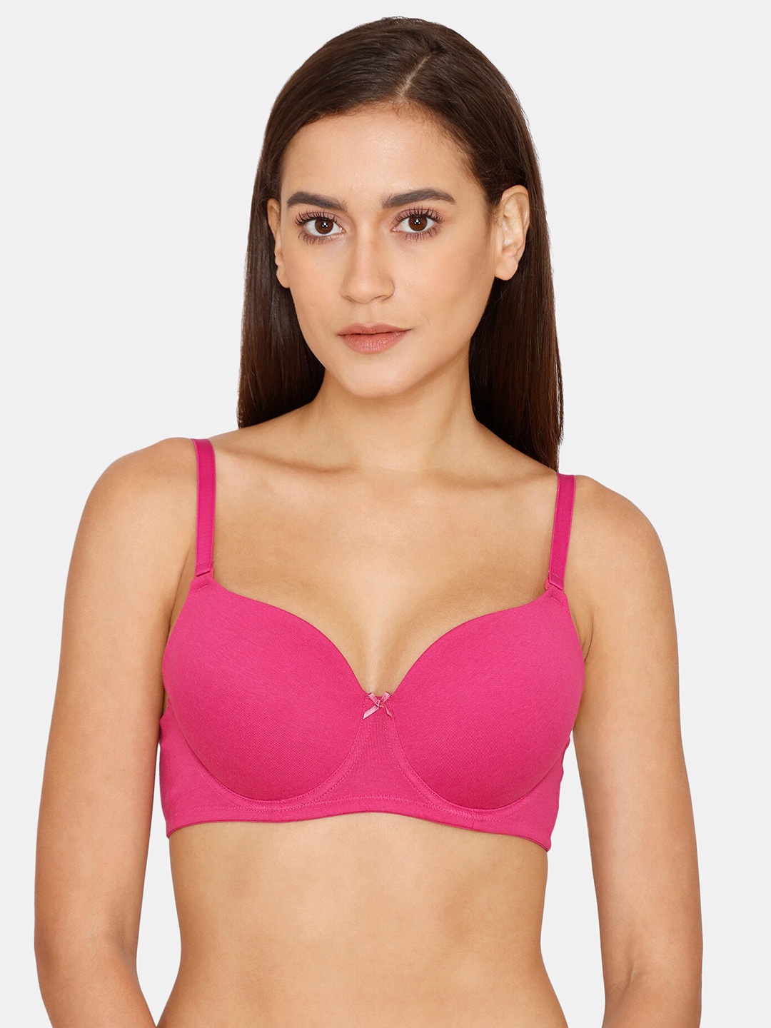 

Rosaline by Zivame Pink Bra Underwired Lightly Padded
