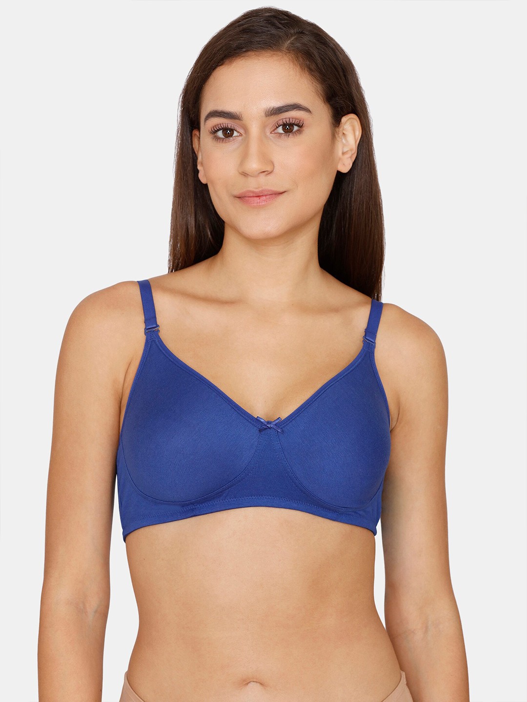 

Rosaline by Zivame Blue Non Padded Non Wired T shirt Bra