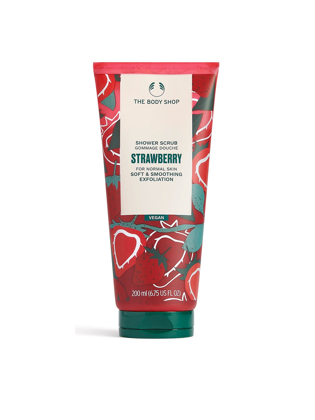 

THE BODY SHOP Strawberry Body Polish Sustainable Body Scrub 200ml, Red