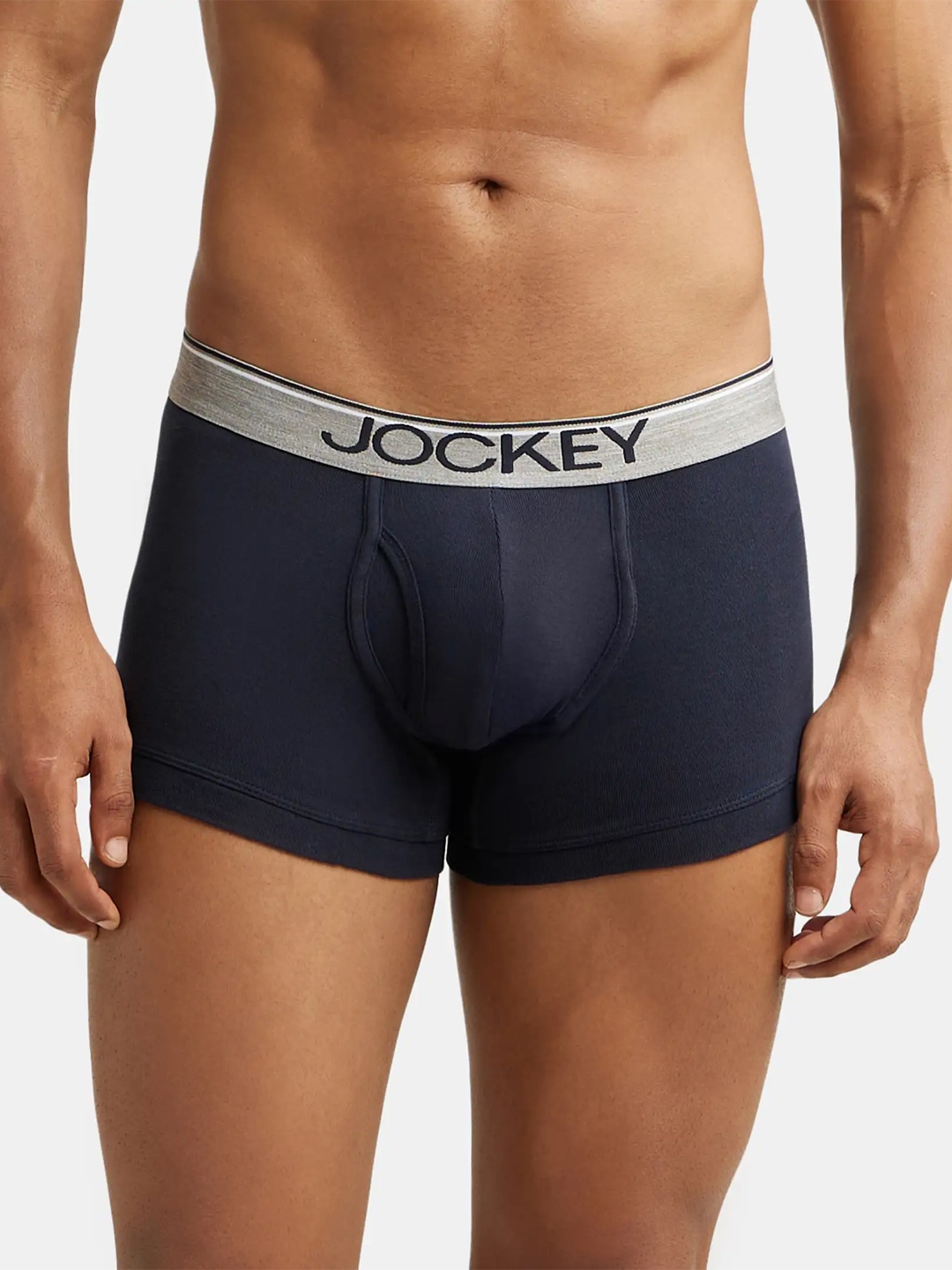 

Jockey Men Navy Blue Solid Pure Combed Cotton Trunks MC08-0105-DPNVY
