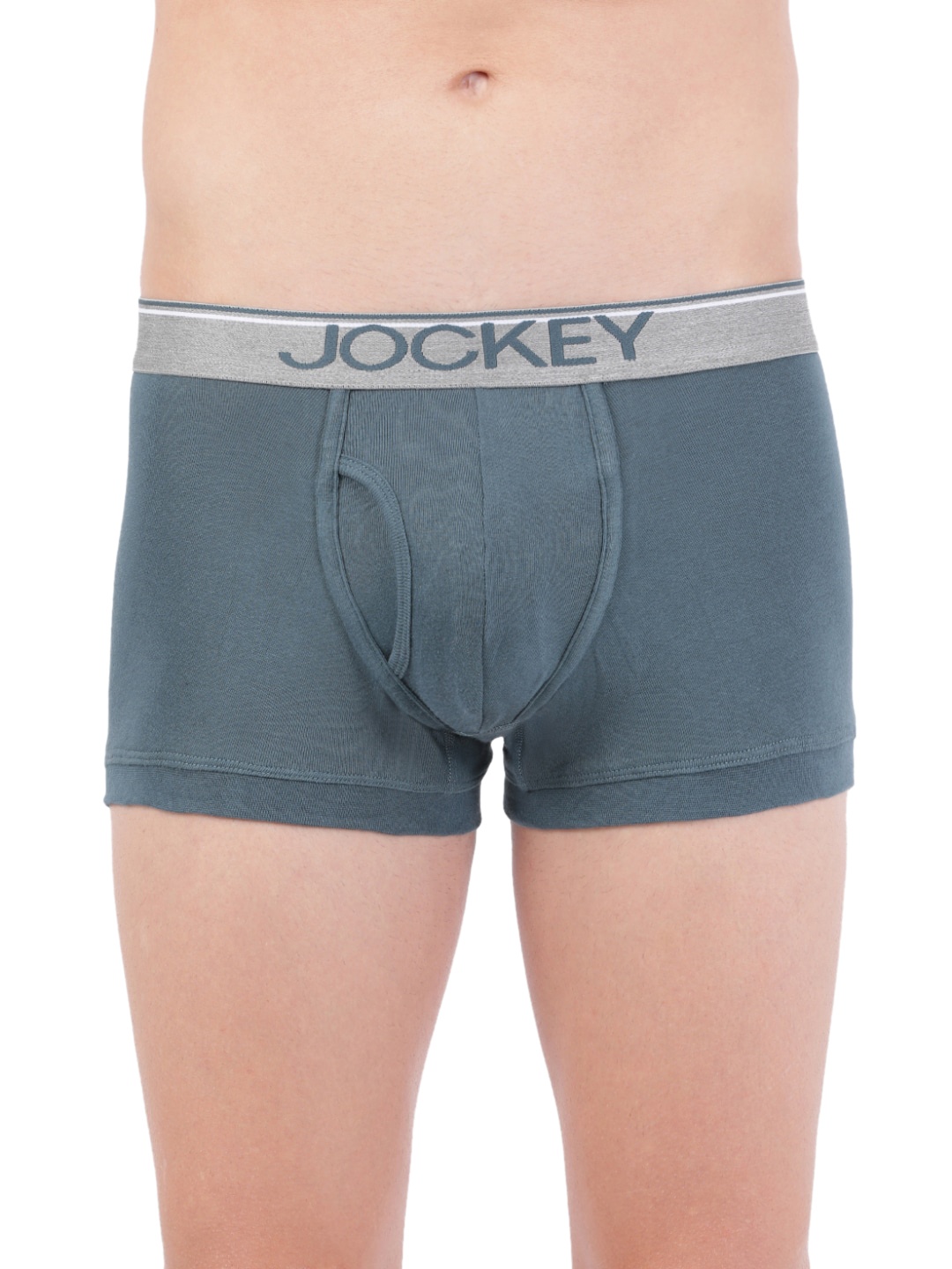 

Jockey Men Super Combed Cotton Rib Trunks MC08-0105, Grey