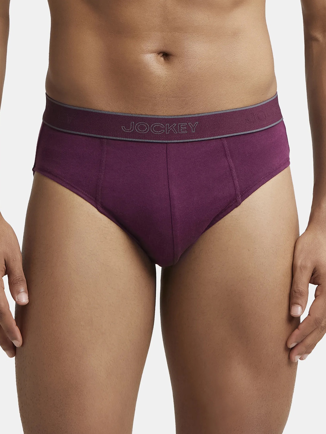 

Jockey Combed Cotton Brief with Stay Fresh Treatment-1010, Burgundy