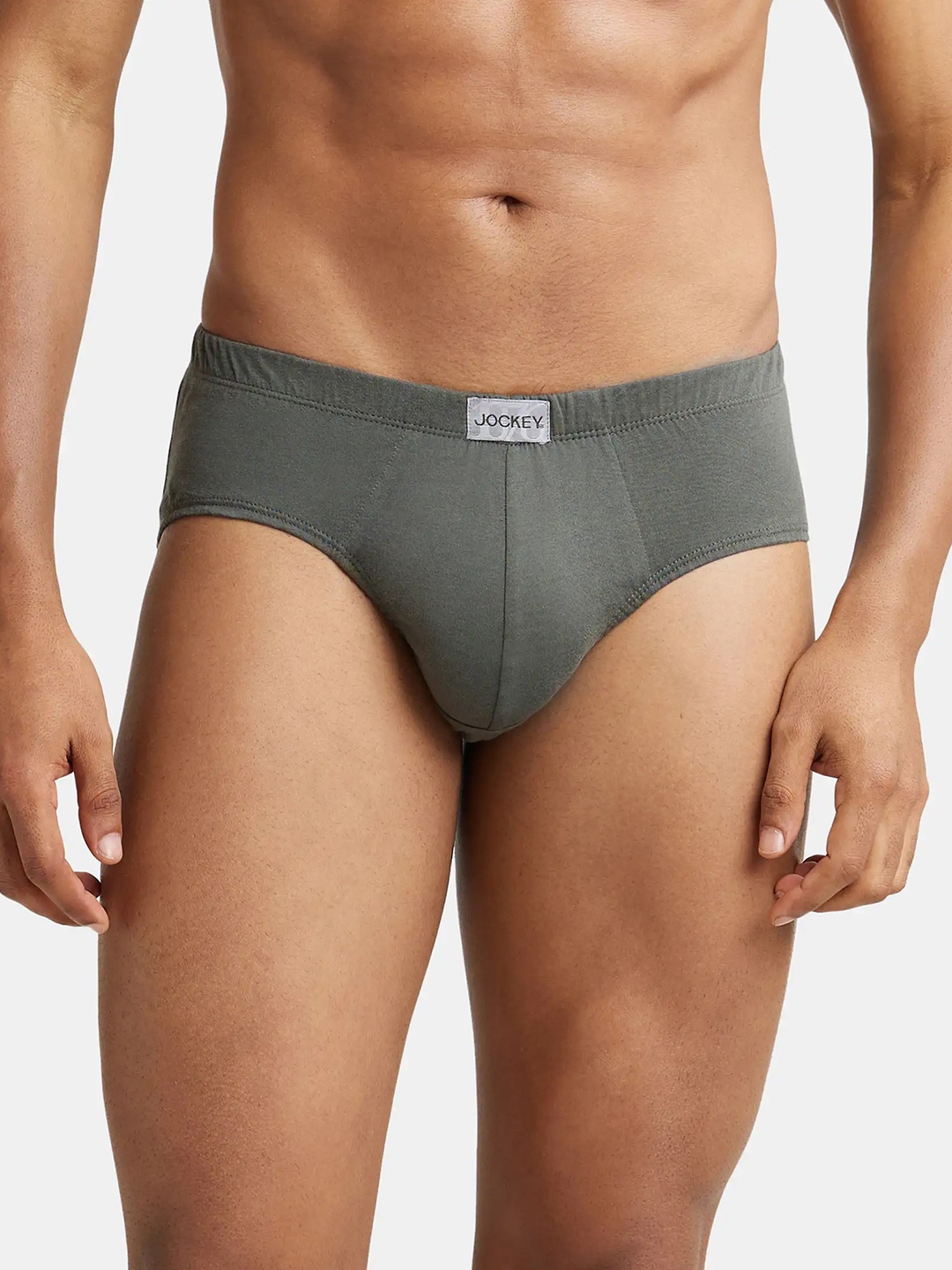 

Jockey Combed Cotton Brief with Ultrasoft Concealed Waistband-8035, Green