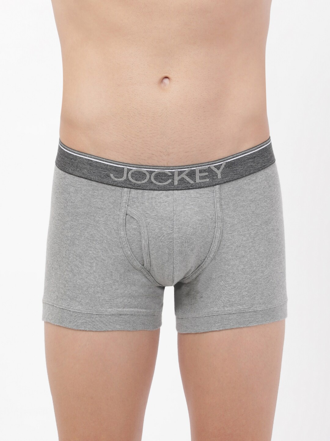 

Jockey Men Grey Solid Pure Cotton Trunk MC08-0105-GRYML
