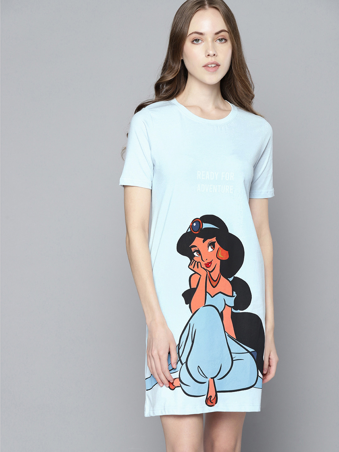 

Kook N Keech Disney Blue Jasmine Printed Nightdress
