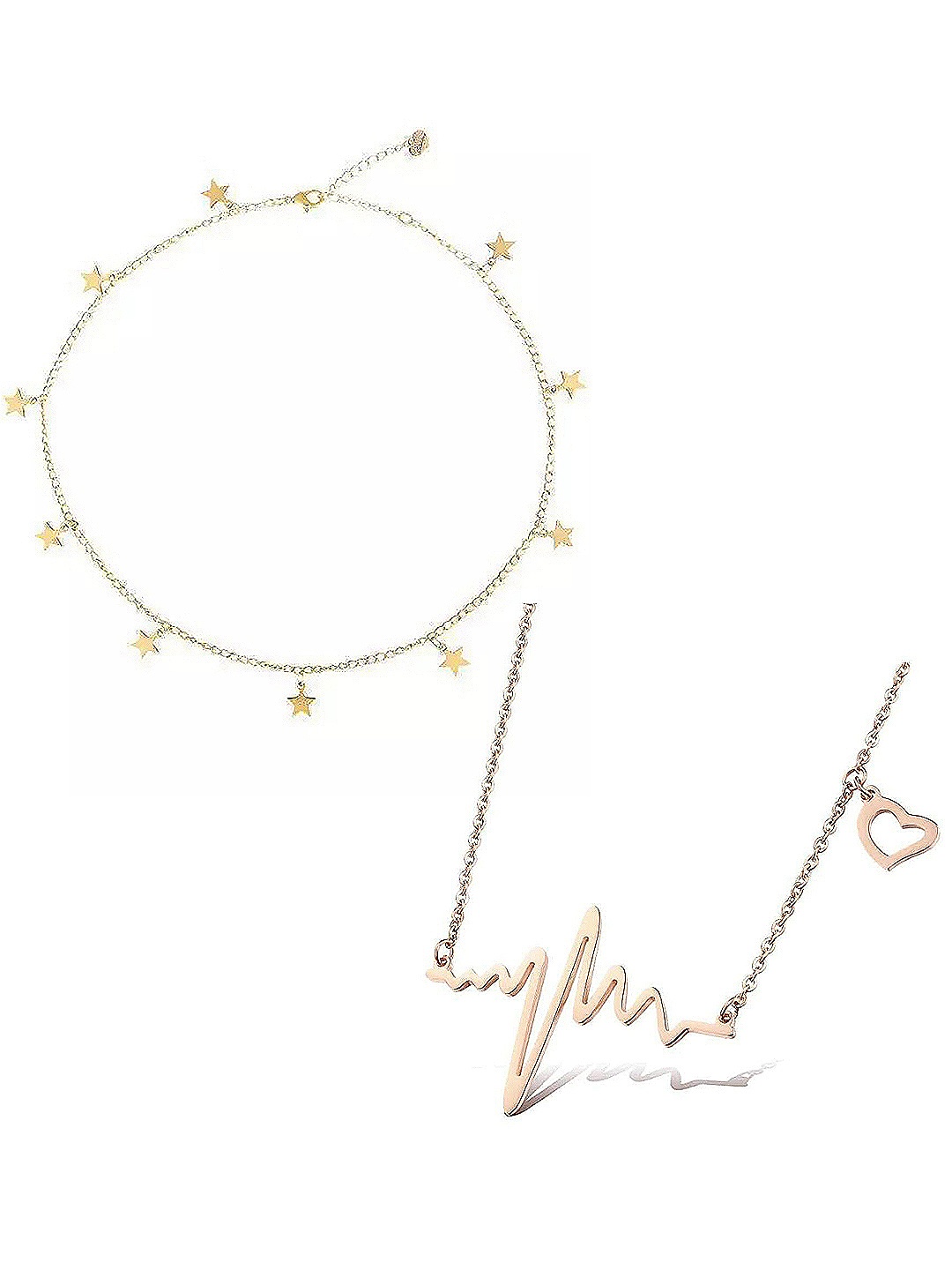 

Vembley Set-2 Gold-Toned Gold-Plated Necklace