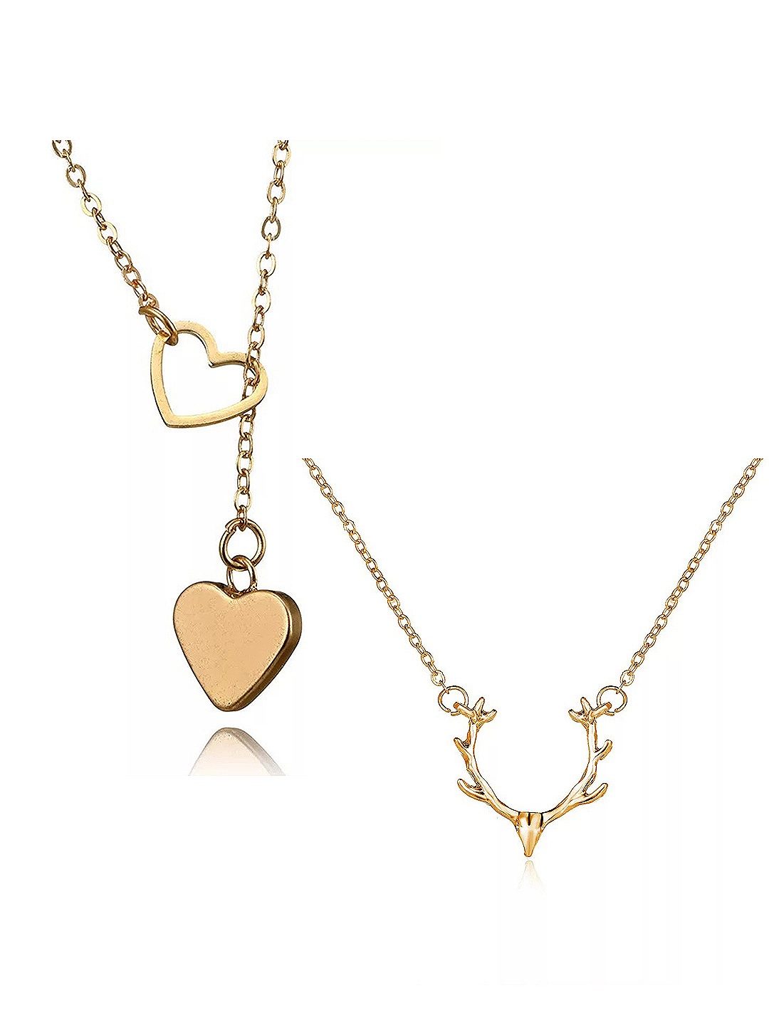 

Vembley Set Of 2 Gold-Plated Necklaces