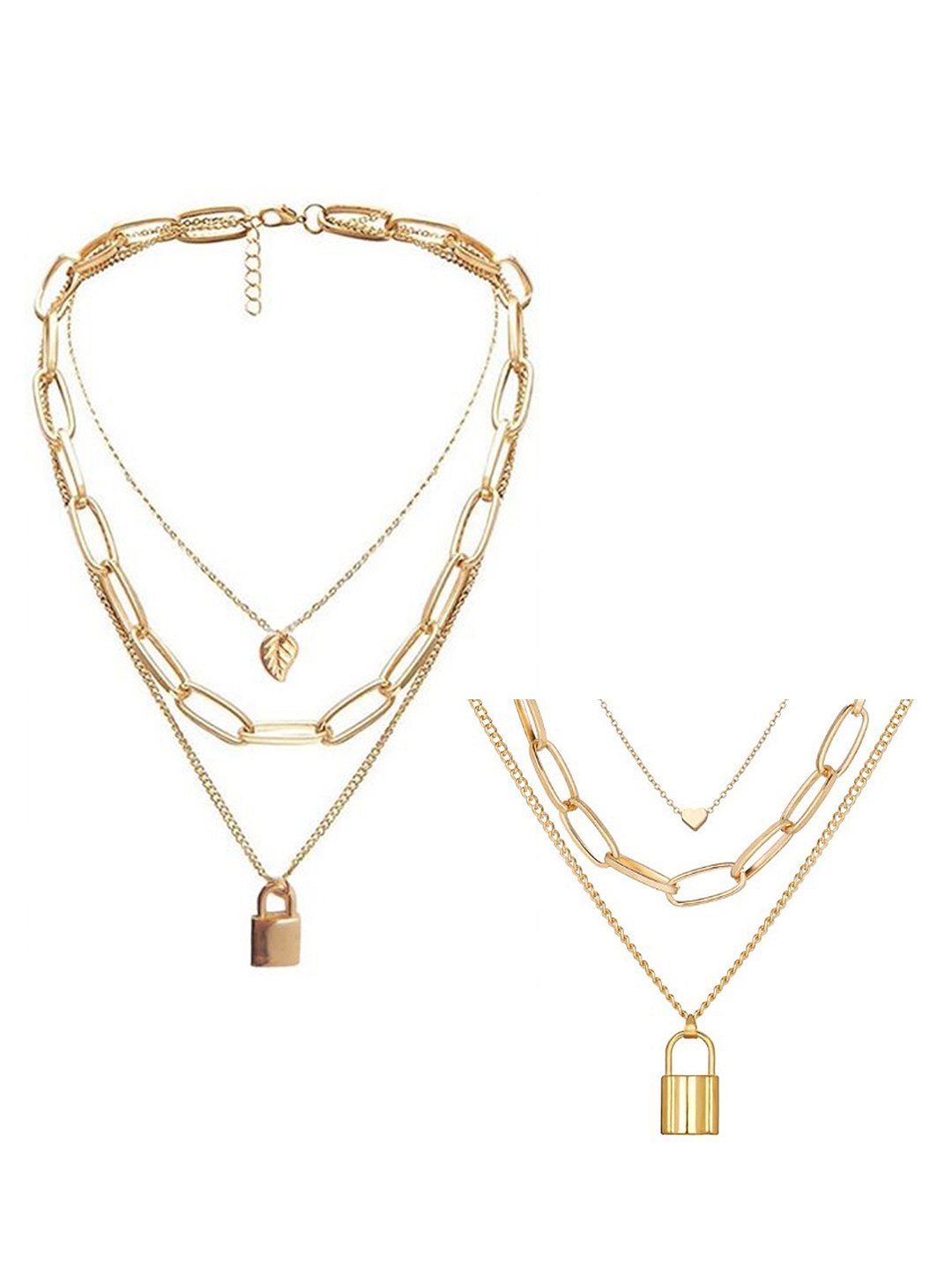 

Vembley Set Of 2 Gold-Plated Layered Necklaces
