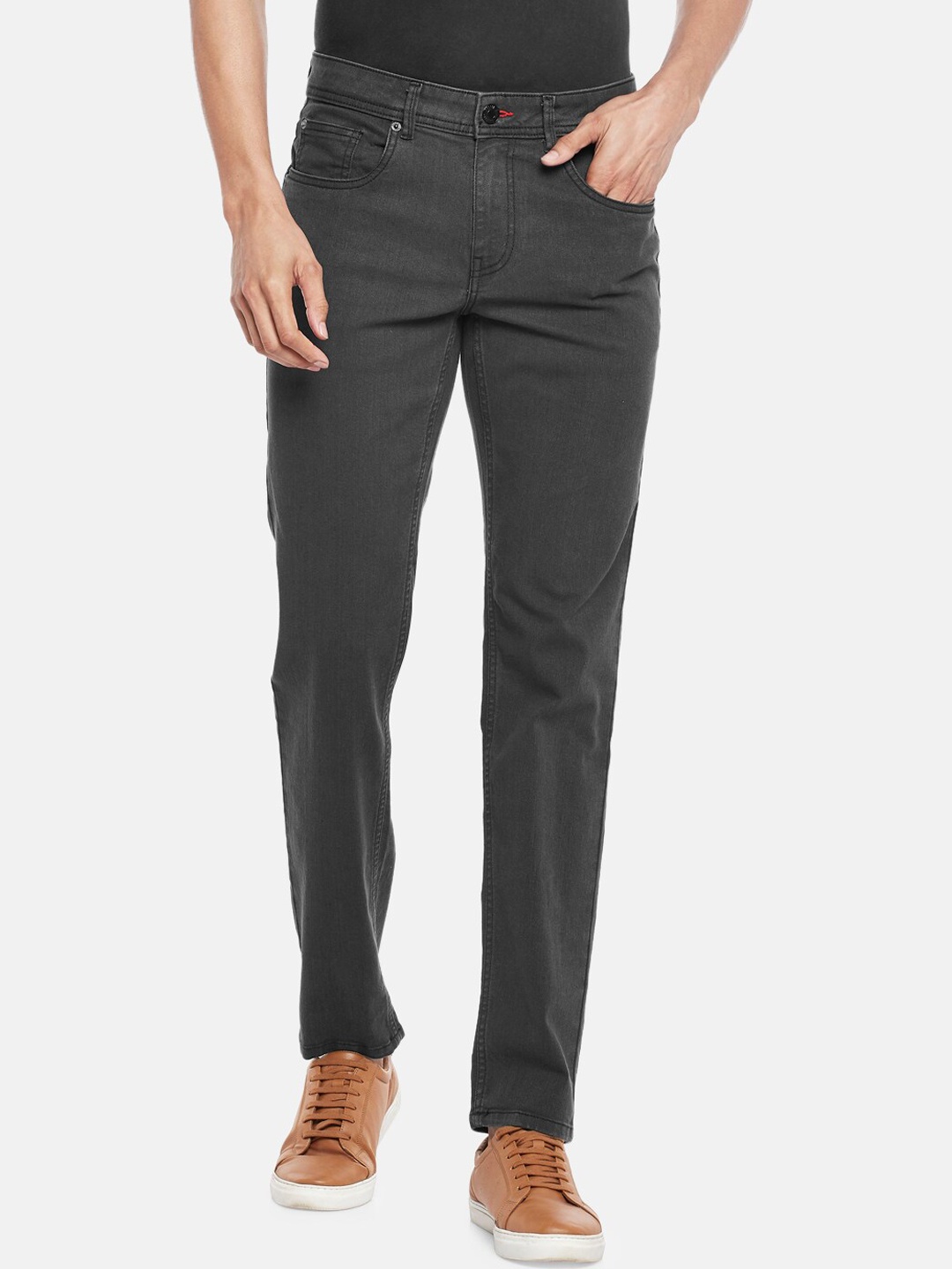 

People Men Grey Slim Fit Jeans