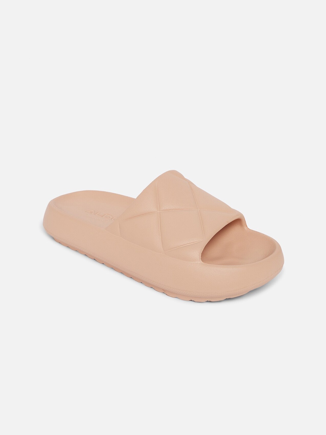 

ALDO Women Pink Solid Sliders Flip Flops