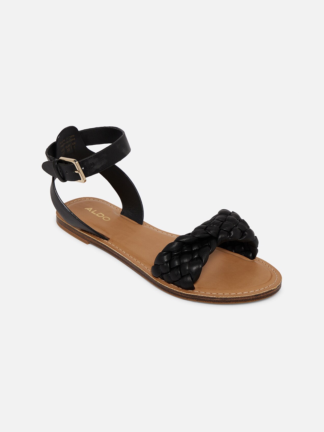 

ALDO Women Black Open Toe Flats