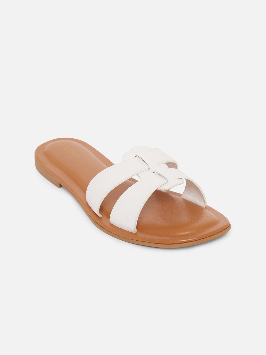 

ALDO Women White Open Toe Flats