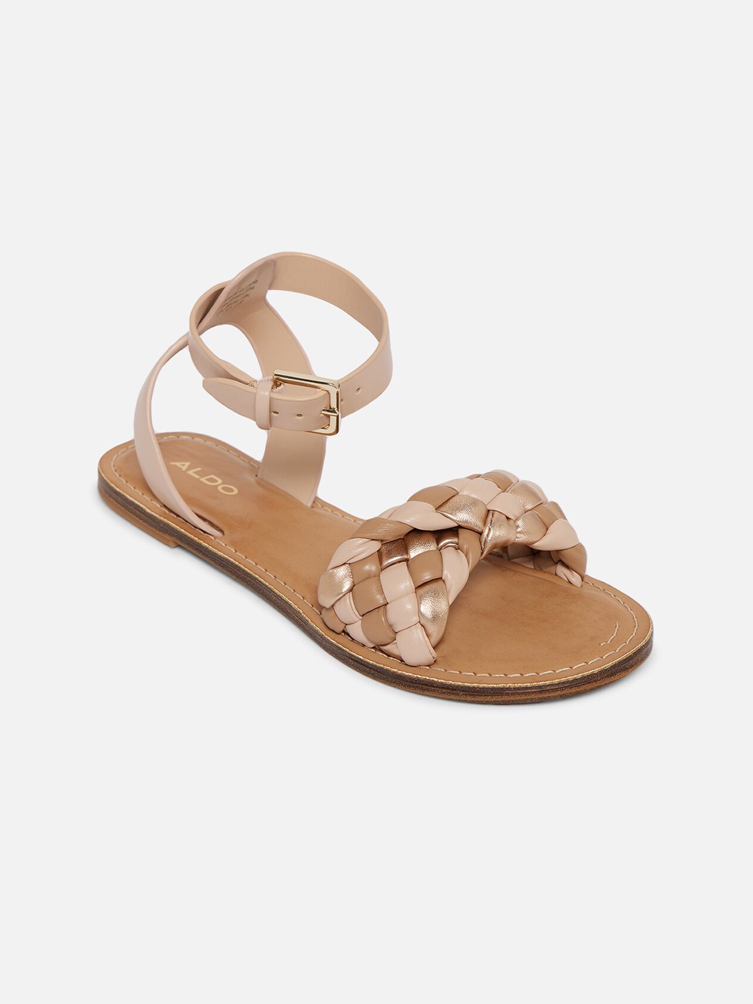 

ALDO Women Beige Open Toe Flats