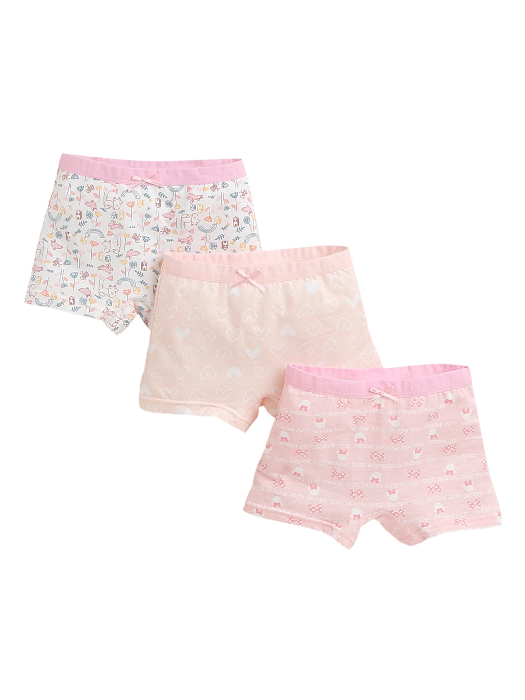 

Hopscotch Girls Pack of 3 Art Printed Underwear, Multi