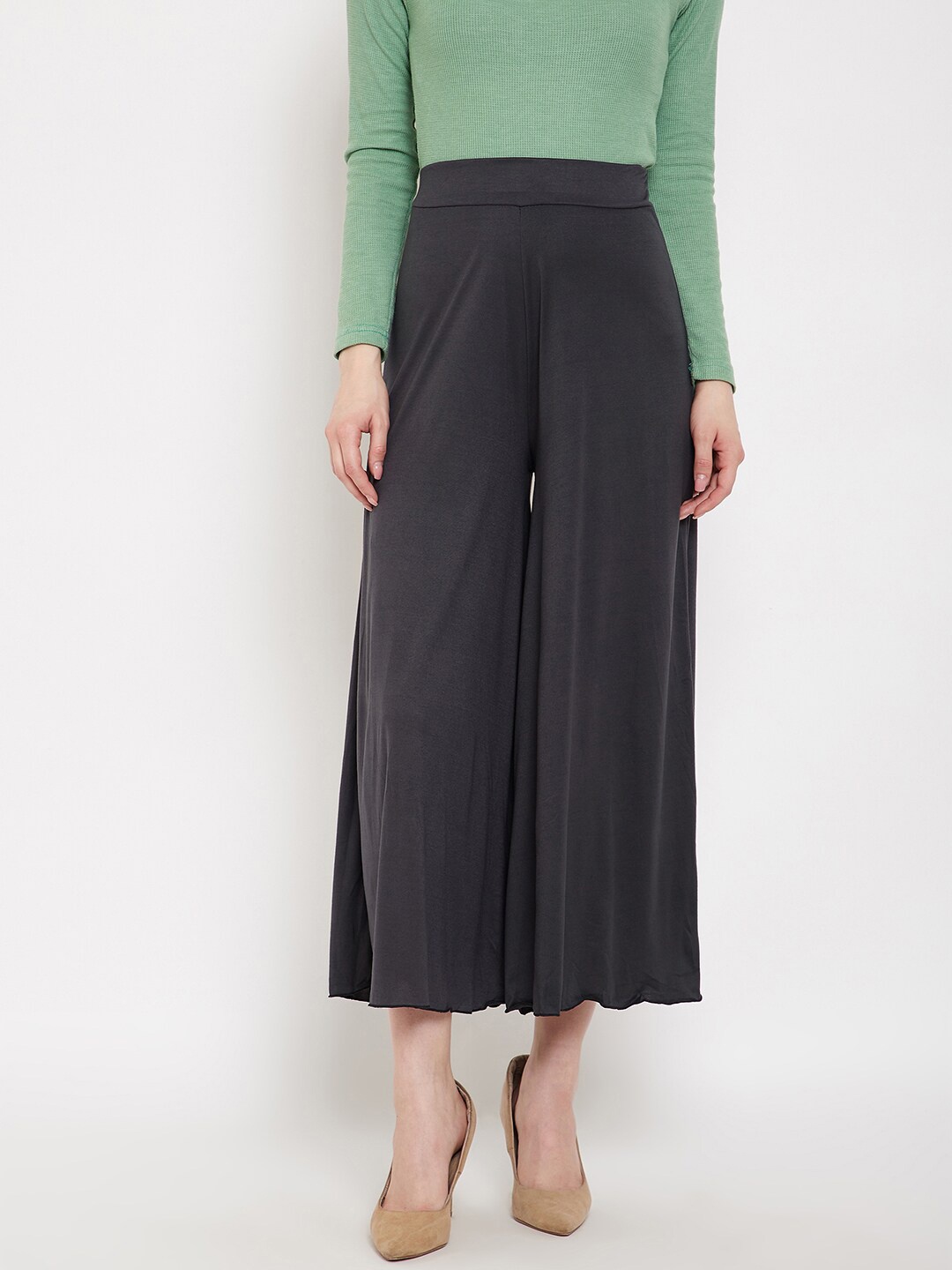 

Camey Women Grey Flared Palazzos