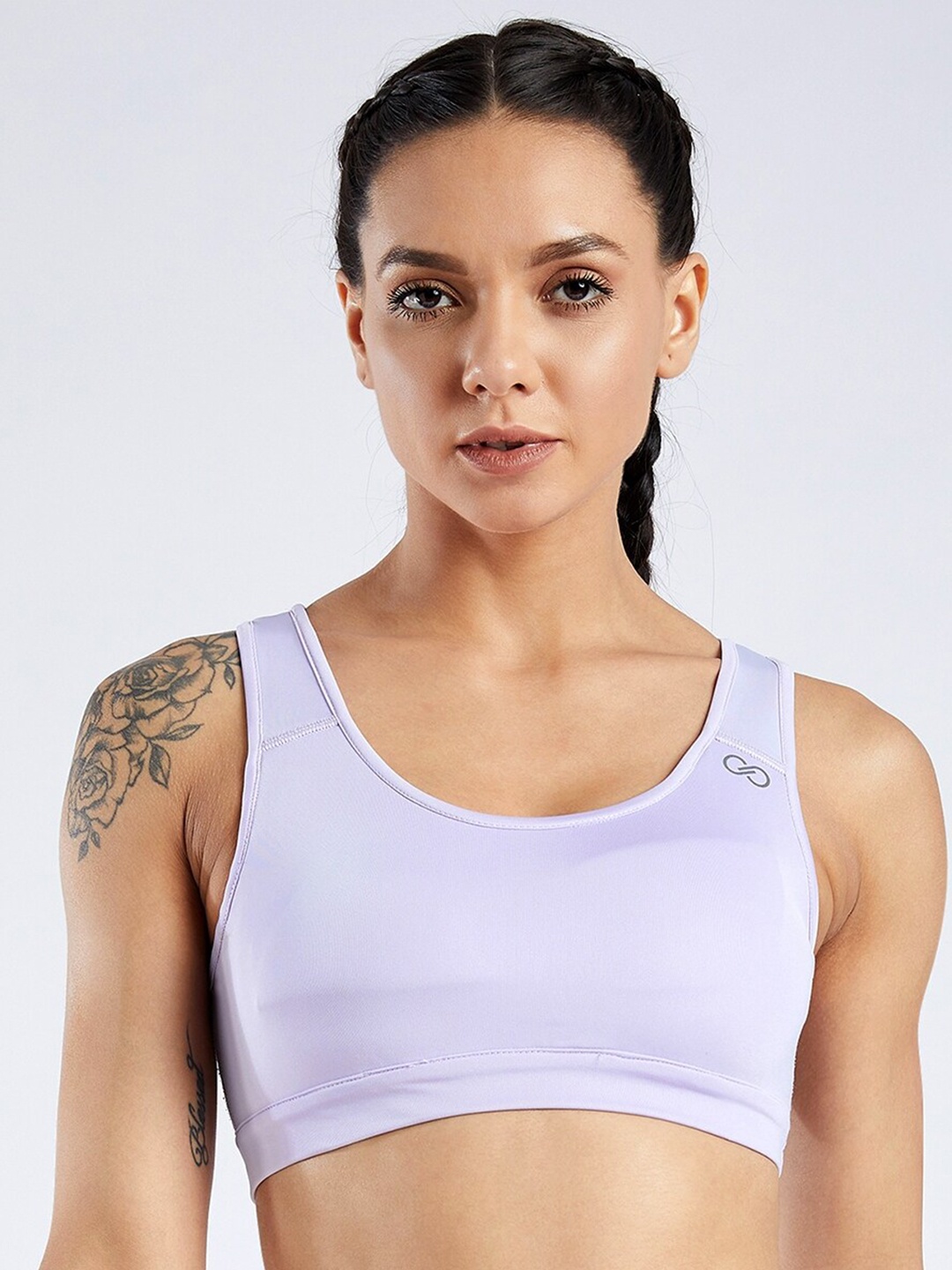 

CREEZ Lavender Rapid-Dry Anti-Microbial Sports Bra with Anti-odour Technology