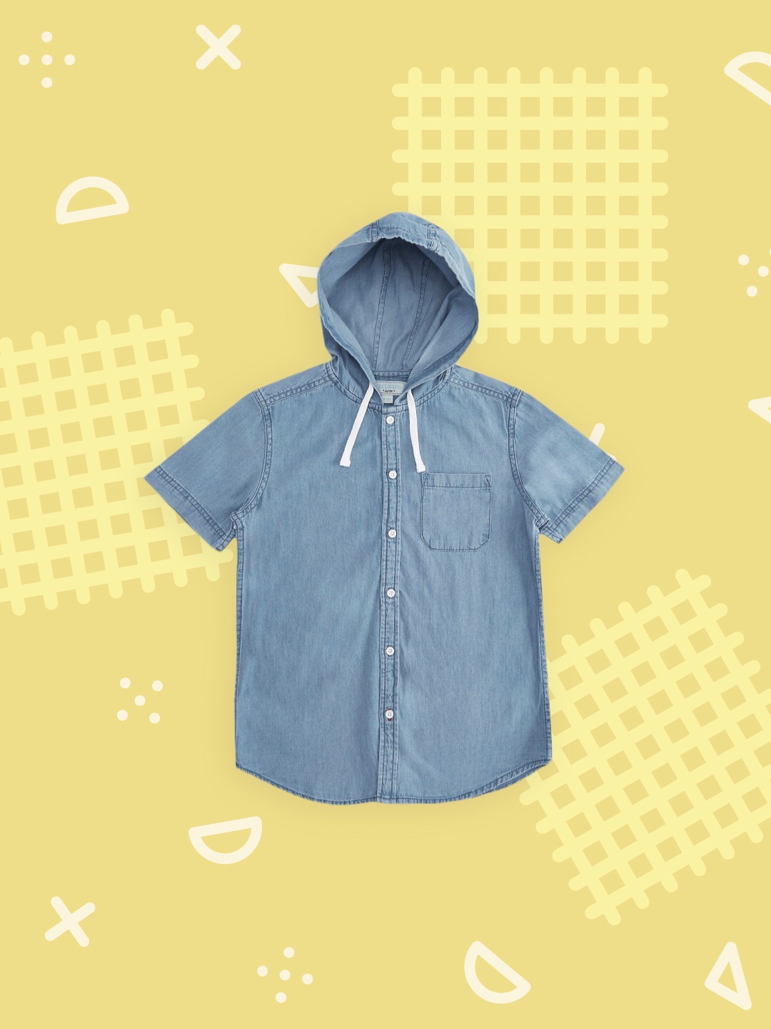 

Pantaloons Junior Boys Blue Pure Cotton Regular Fit Casual Shirt