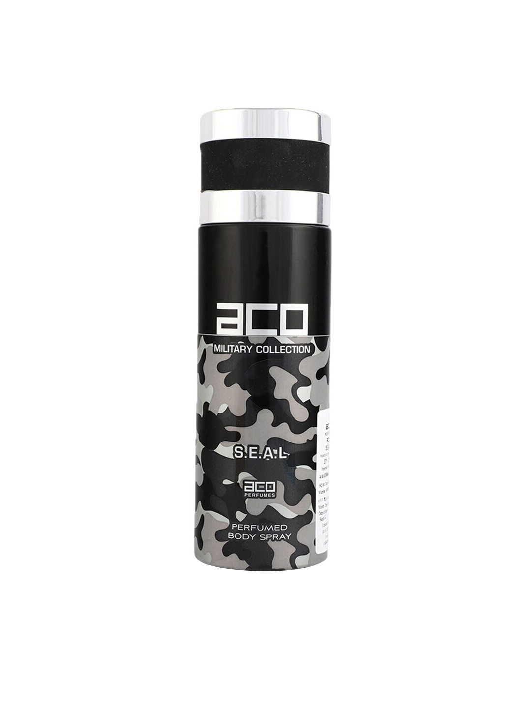 

aco PERFUMES Men Military Collection SEAL Deodorant 200ml, Black