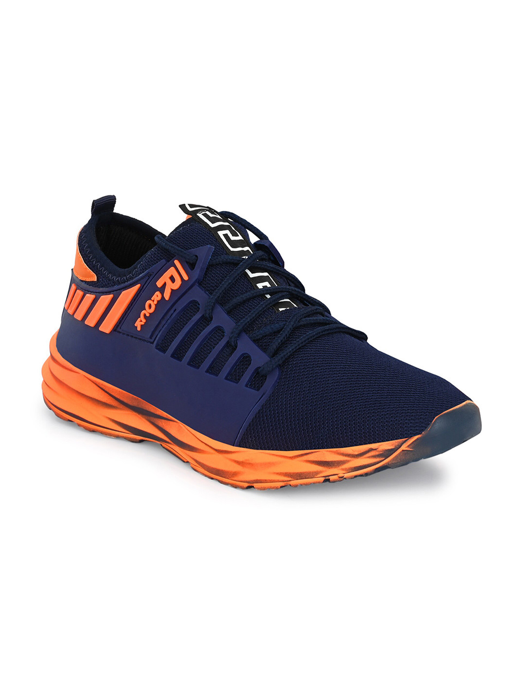 

Absolutee Shoes Men Navy Blue Mesh Walking Shoes