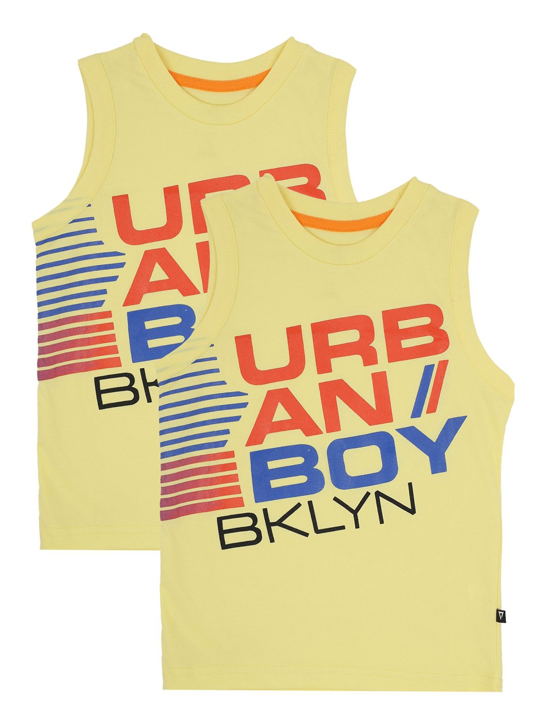 

PROTEENS Boys Pack of 2 Cotton T-shirts, Yellow