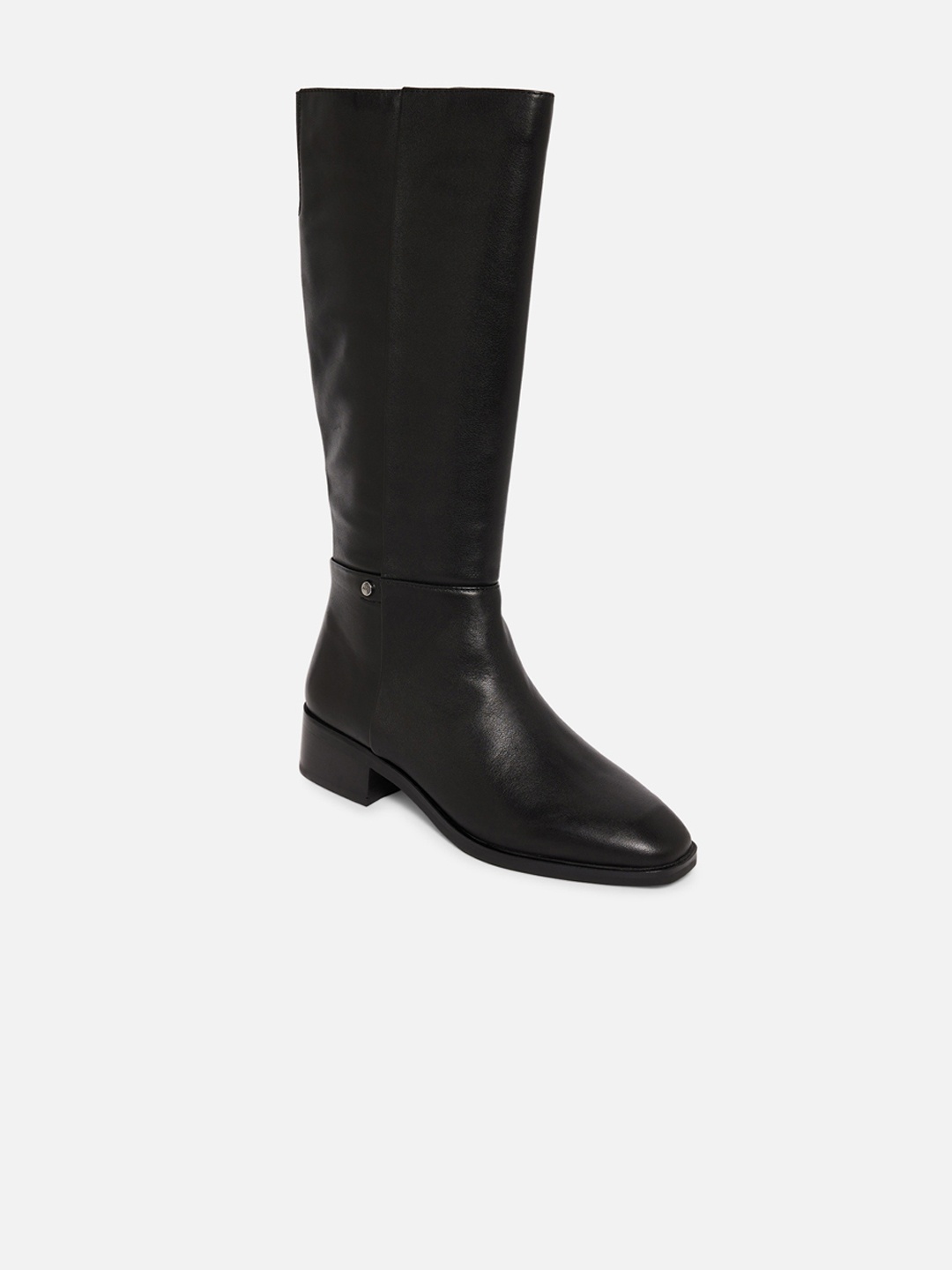 

ALDO Women Black Leather Flat Boots
