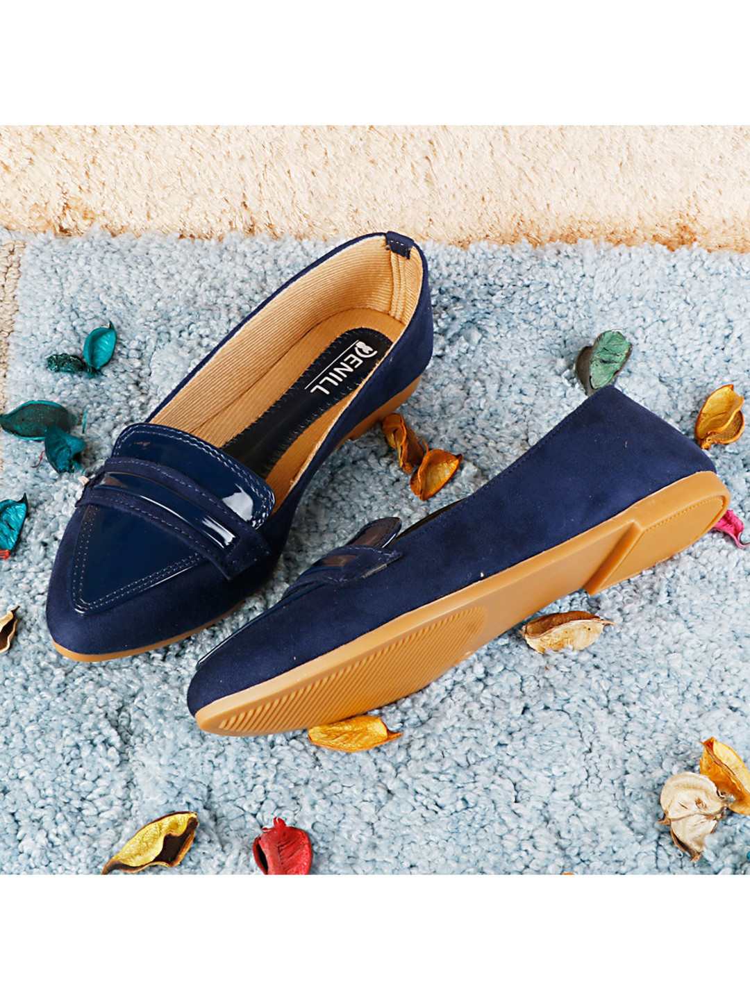 

Denill Women Navy Blue Ballerinas