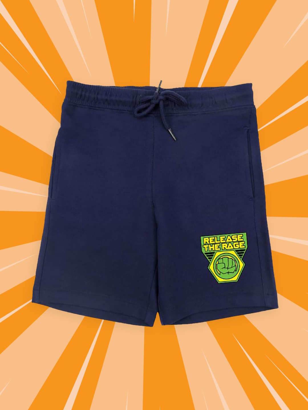 

YK Marvel Boys Navy Blue Shorts