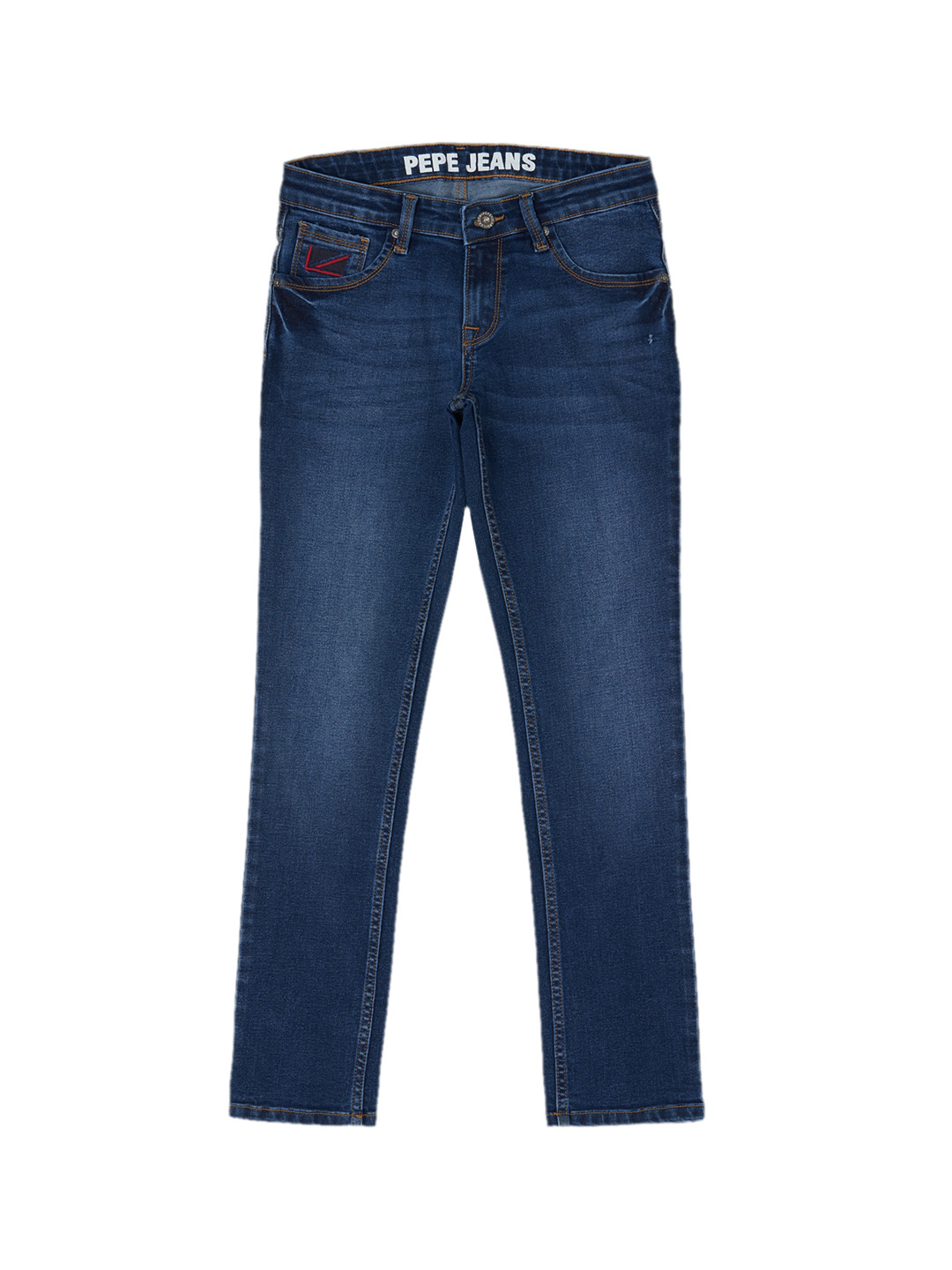 

Pepe Jeans Boys Slim Fit Light Fade Stretchable Jeans, Navy blue