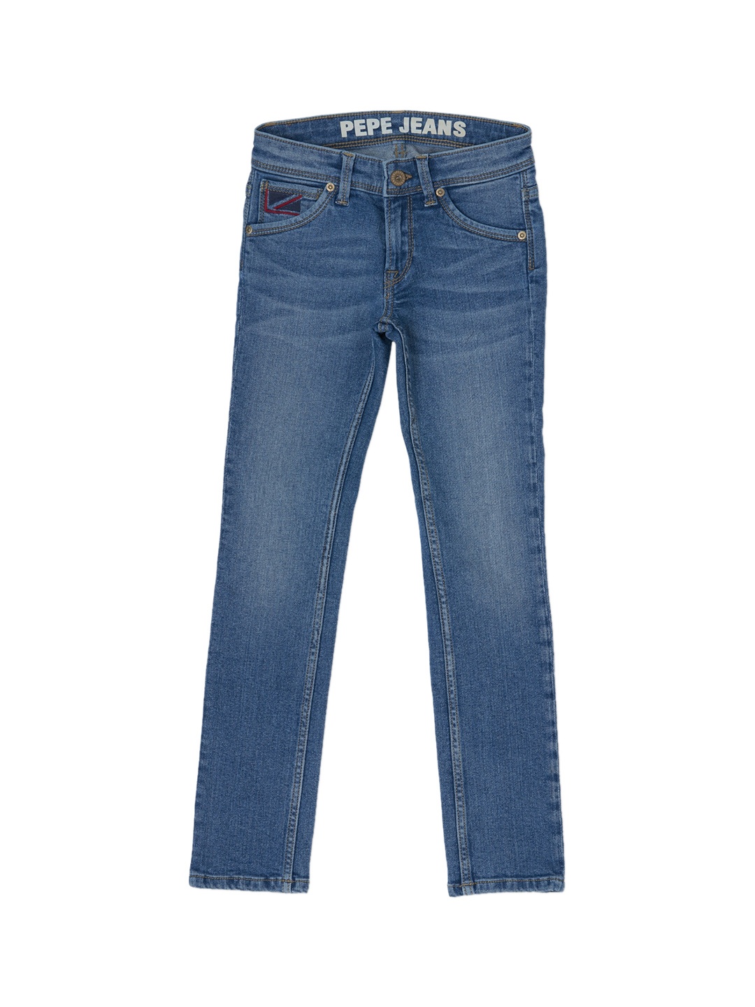 

Pepe Jeans Boys Slim Fit Light Fade Stretchable Jeans, Blue